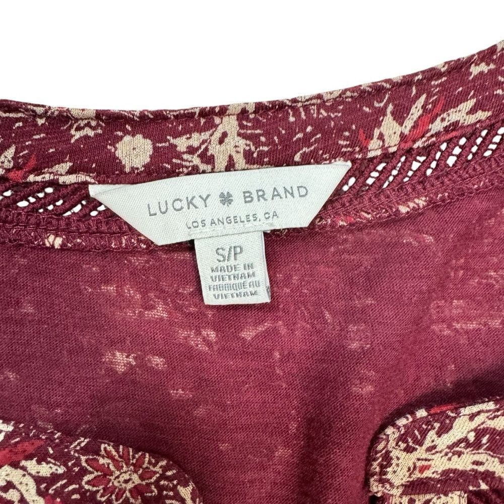 Lucky Brand Lucky Brand Border Print Long Sleeve Top Size S Size S / US 4 / IT 40 - 6 Thumbnail