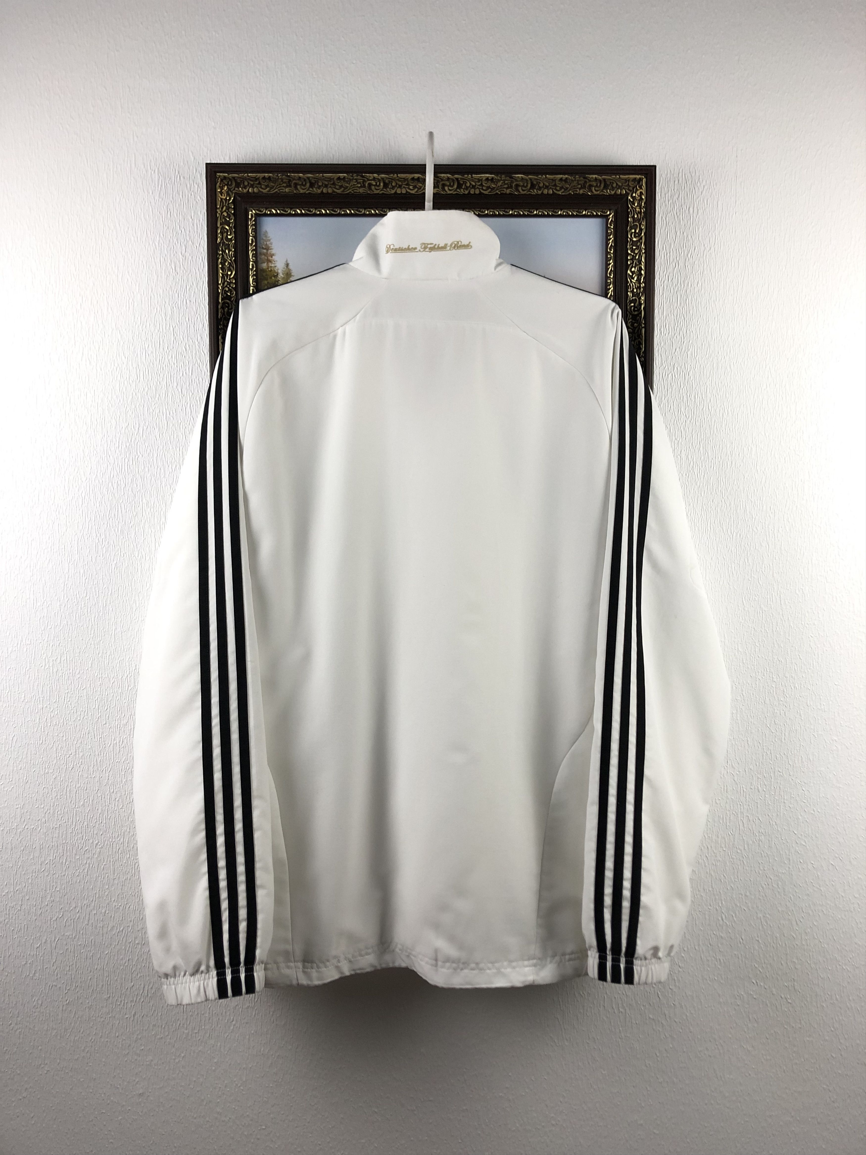Adidas Vintage Adidas Germany Jacket Soccer Track Top White Mens Size US M / EU 48-50 / 2 - 19 Thumbnail