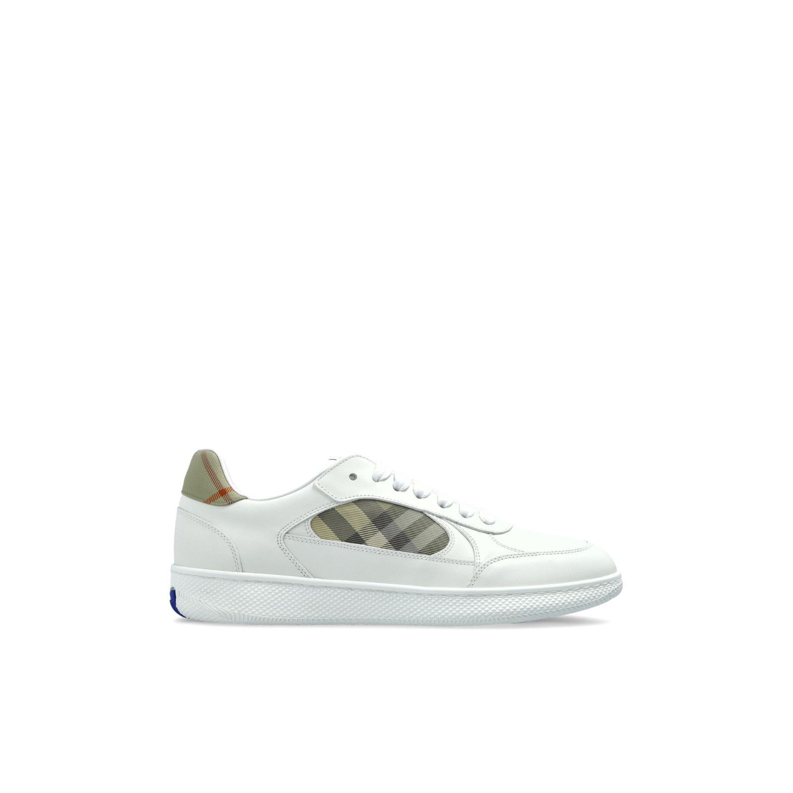 BURBERRY White Leather Sneakers New & Authentic (Men's size: