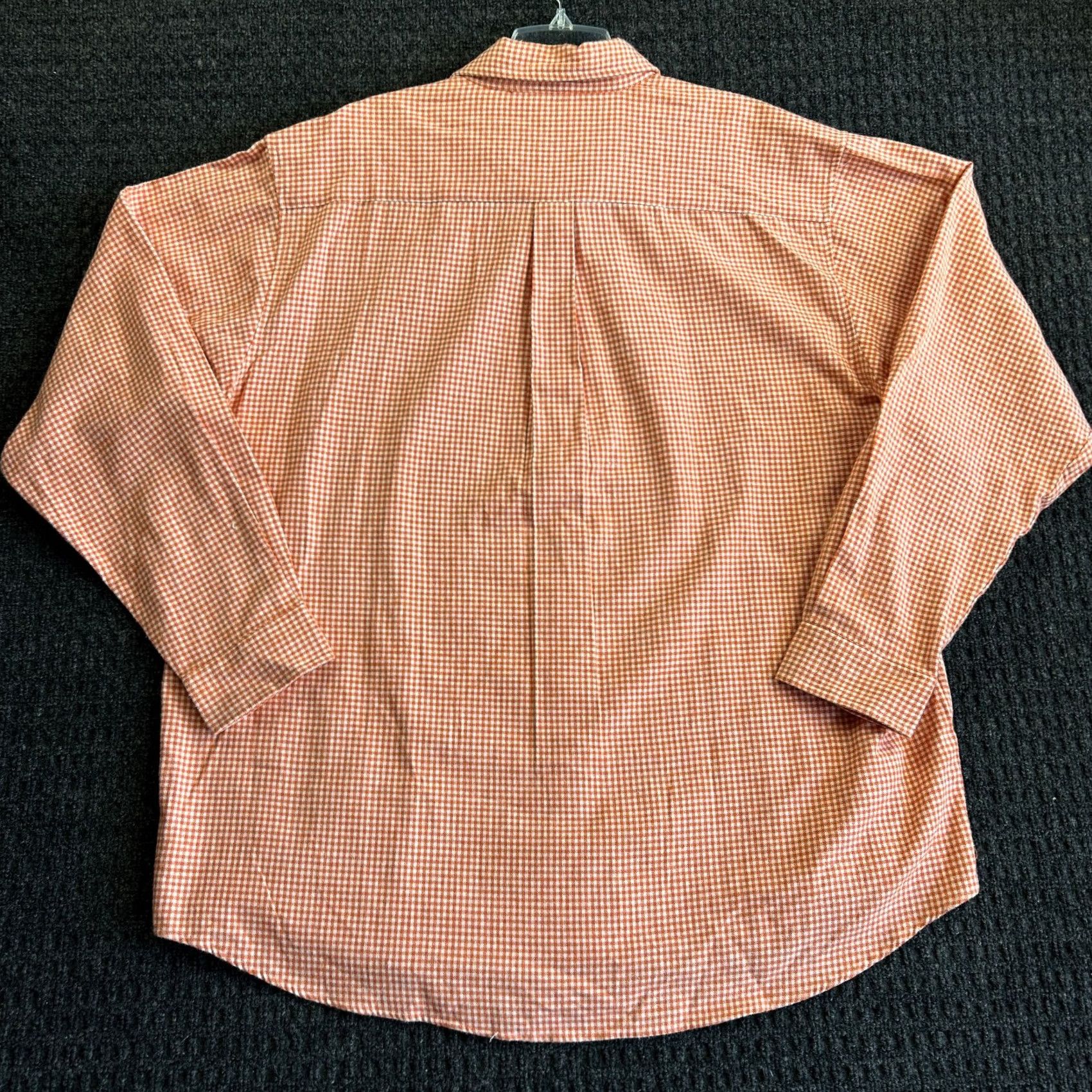 Vintage VINTAGE Cambridge Classics Flannel Shirt Button-Down Orange 2XL Herringbone Casual Men’s Button-Up Shirt Size US XXL / EU 58 / 5 - 4 Thumbnail