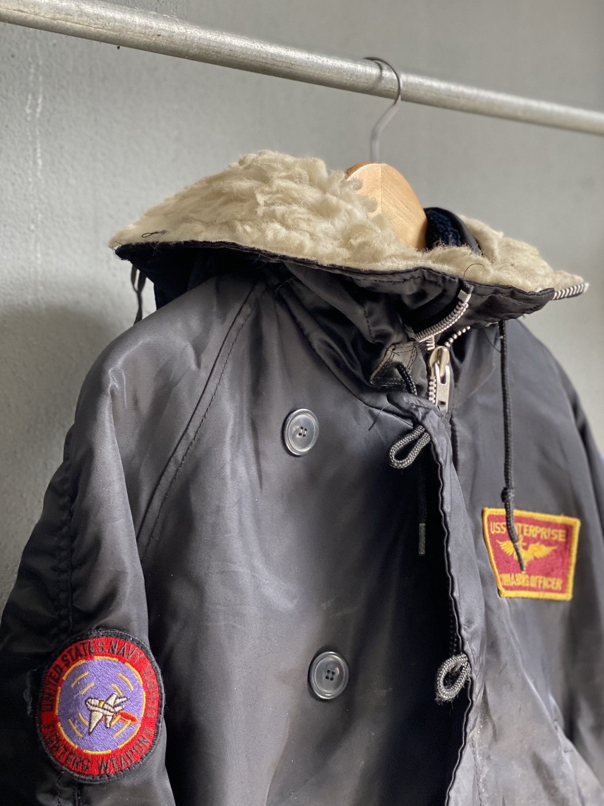 Japanese Brand Vintage USS Enterprise Tomcat Patch Bomber Jacket Size US L / EU 52-54 / 3 - 2 Thumbnail
