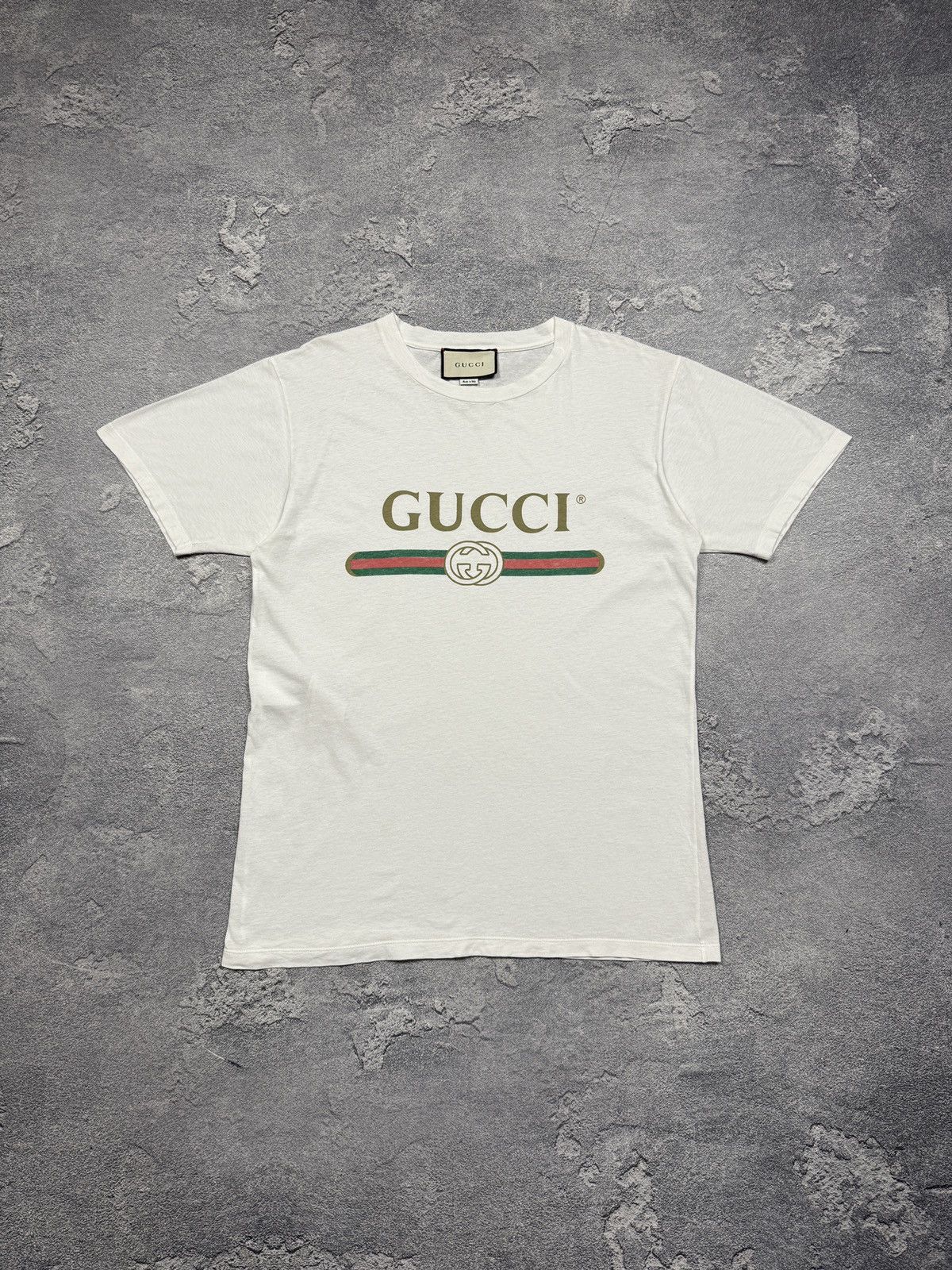 Gucci Gucci Tee Shirt Flower Big Logo Size US S / EU 44-46 / 1 - 1 Thumbnail