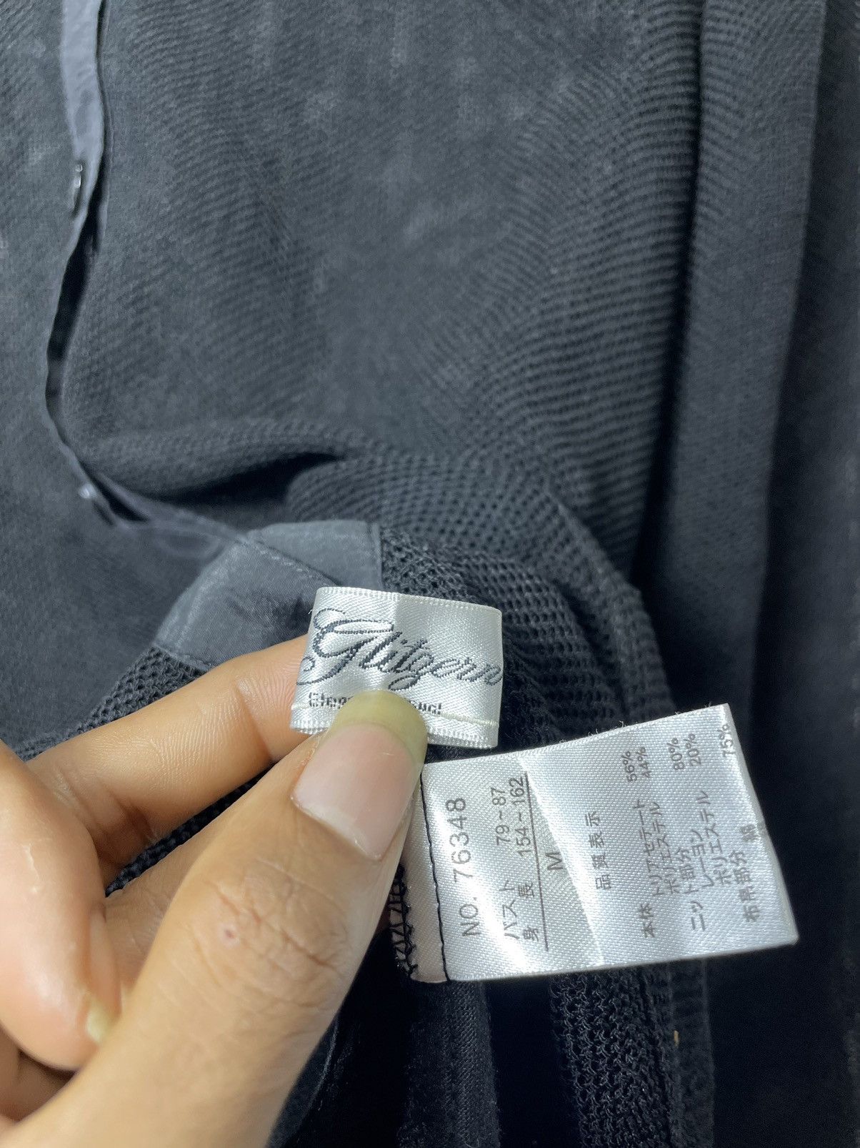 Japane- glitgern Mesh Hoodie button if9was6 style