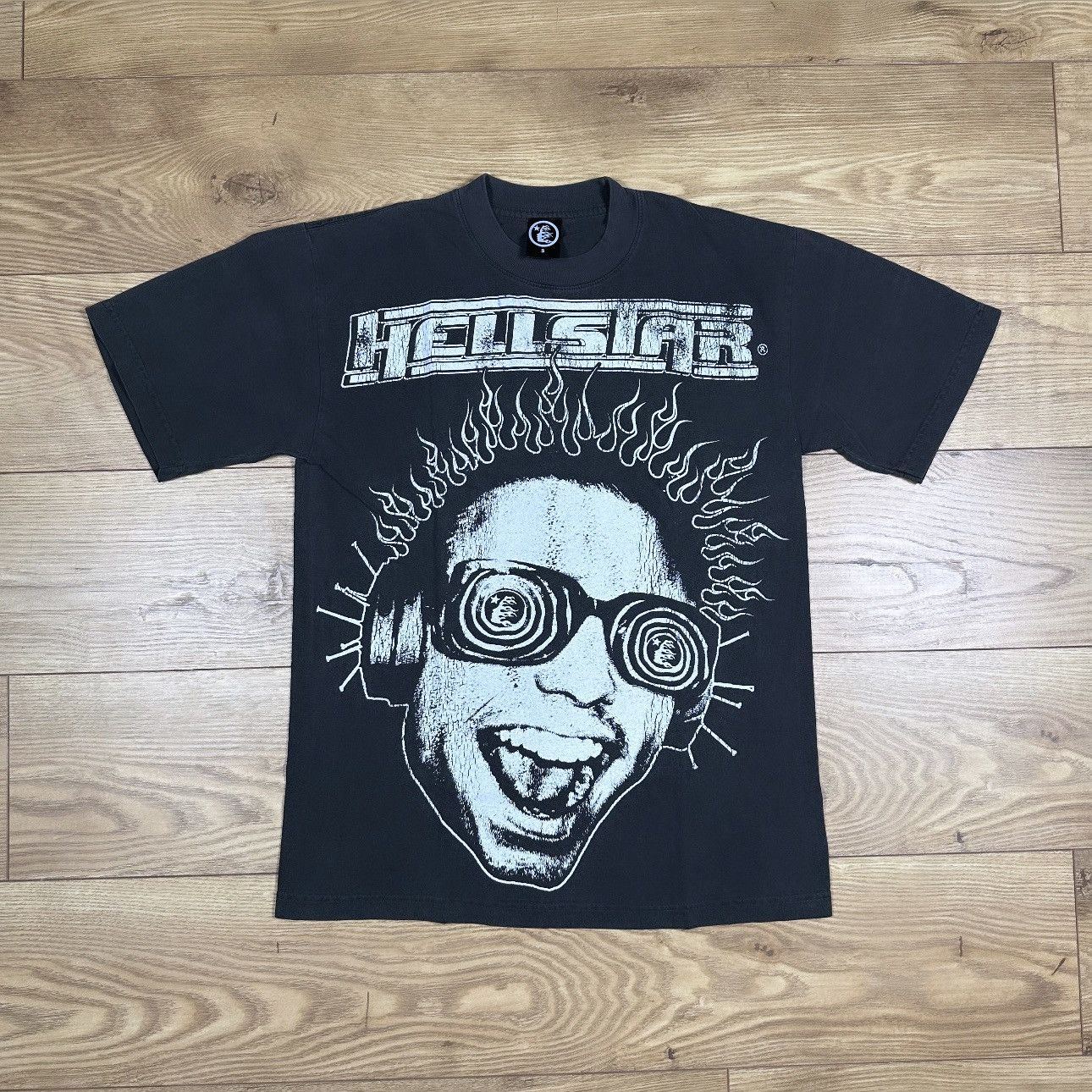 image of Hellstar Capsule 9 Rage Tee in Black, Men's (Size Small)