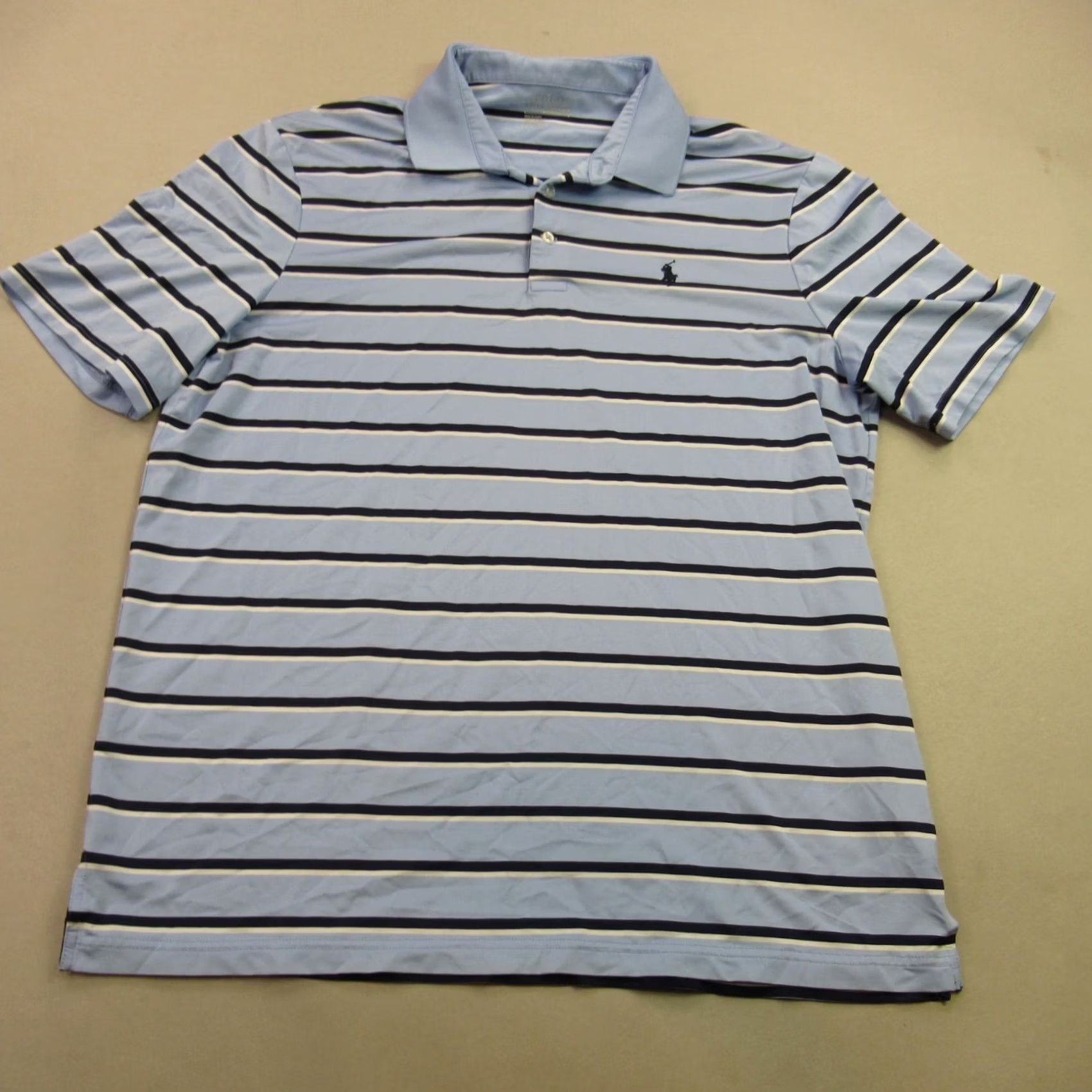 Polo Ralph Lauren Polo Ralph Lauren Shirt Mens Large Short Sleeve Golf Polo Stripes Casual Size US L / EU 52-54 / 3 - 2 Thumbnail