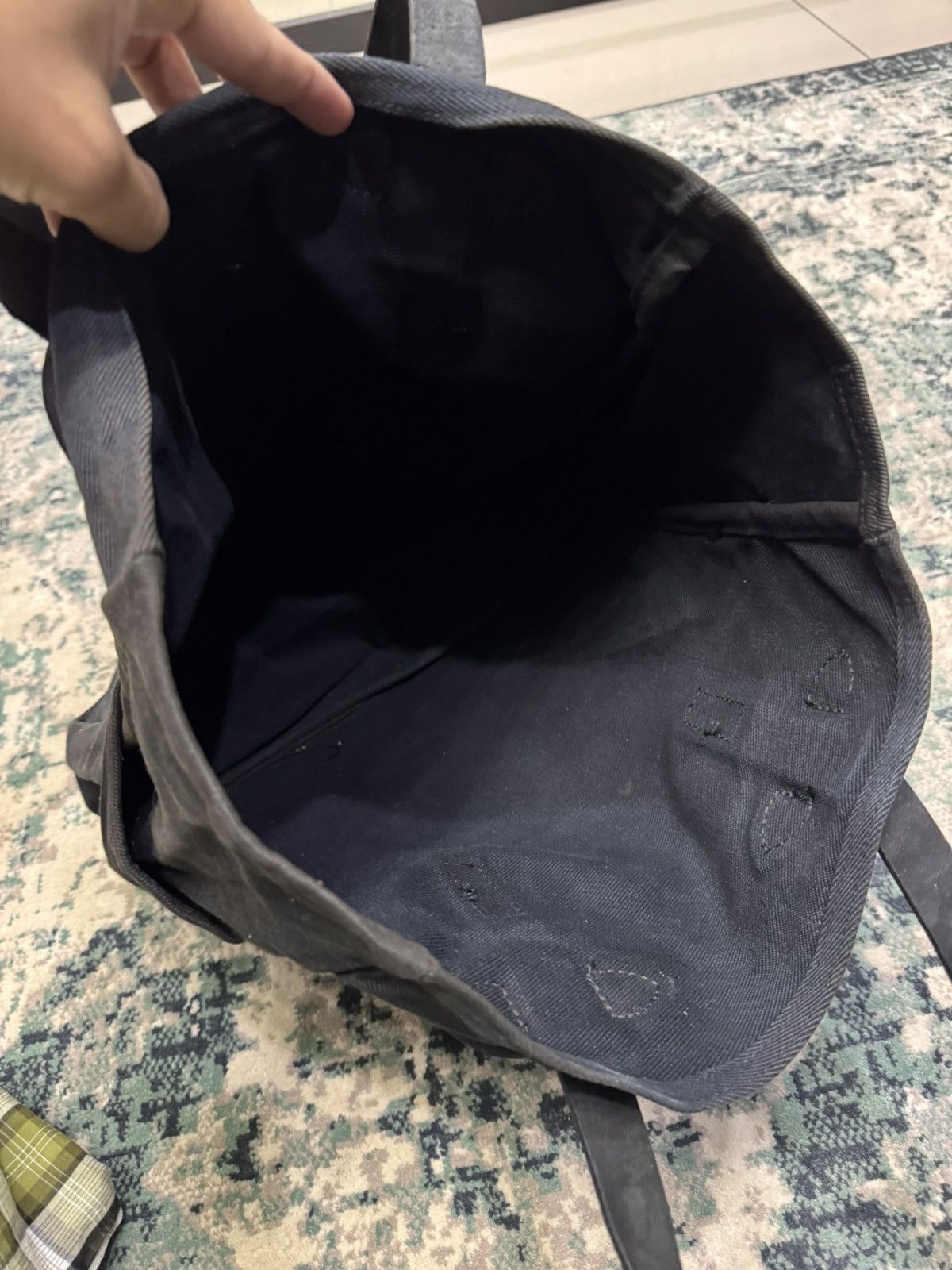 Filson VINTAGE FILSON RUGGED TWILL LEATHER STRAP TOTE BAG Size ONE SIZE - 6 Thumbnail