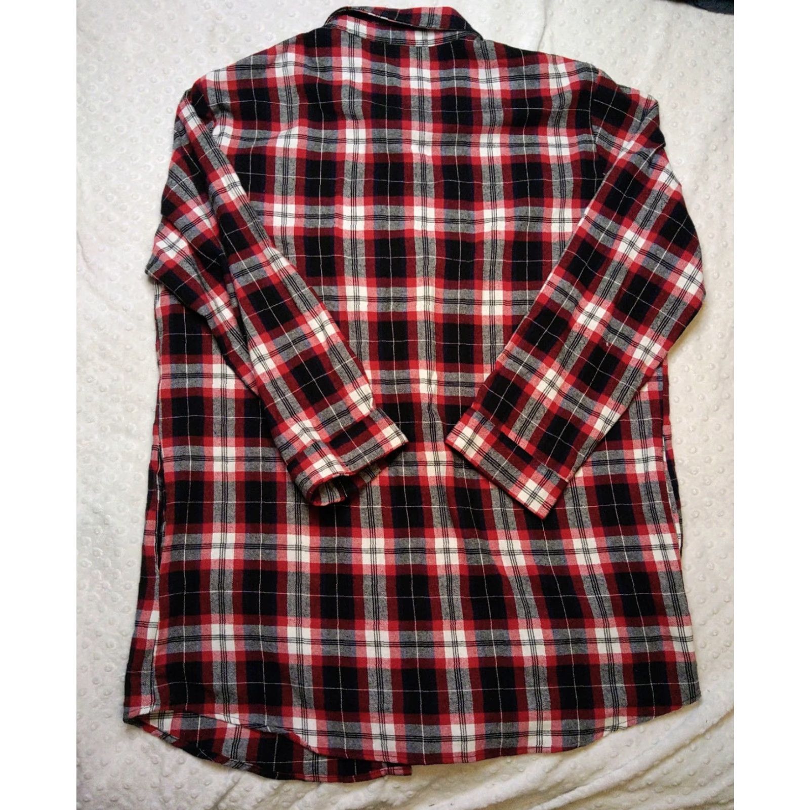 Vintage VINTAGE All Hours Shirt 2XL Red Black Plaid Flannel Womens 1980s USA Made Grunge Shirt Size XXL / US 16-18 / IT 52-54 - 7 Thumbnail