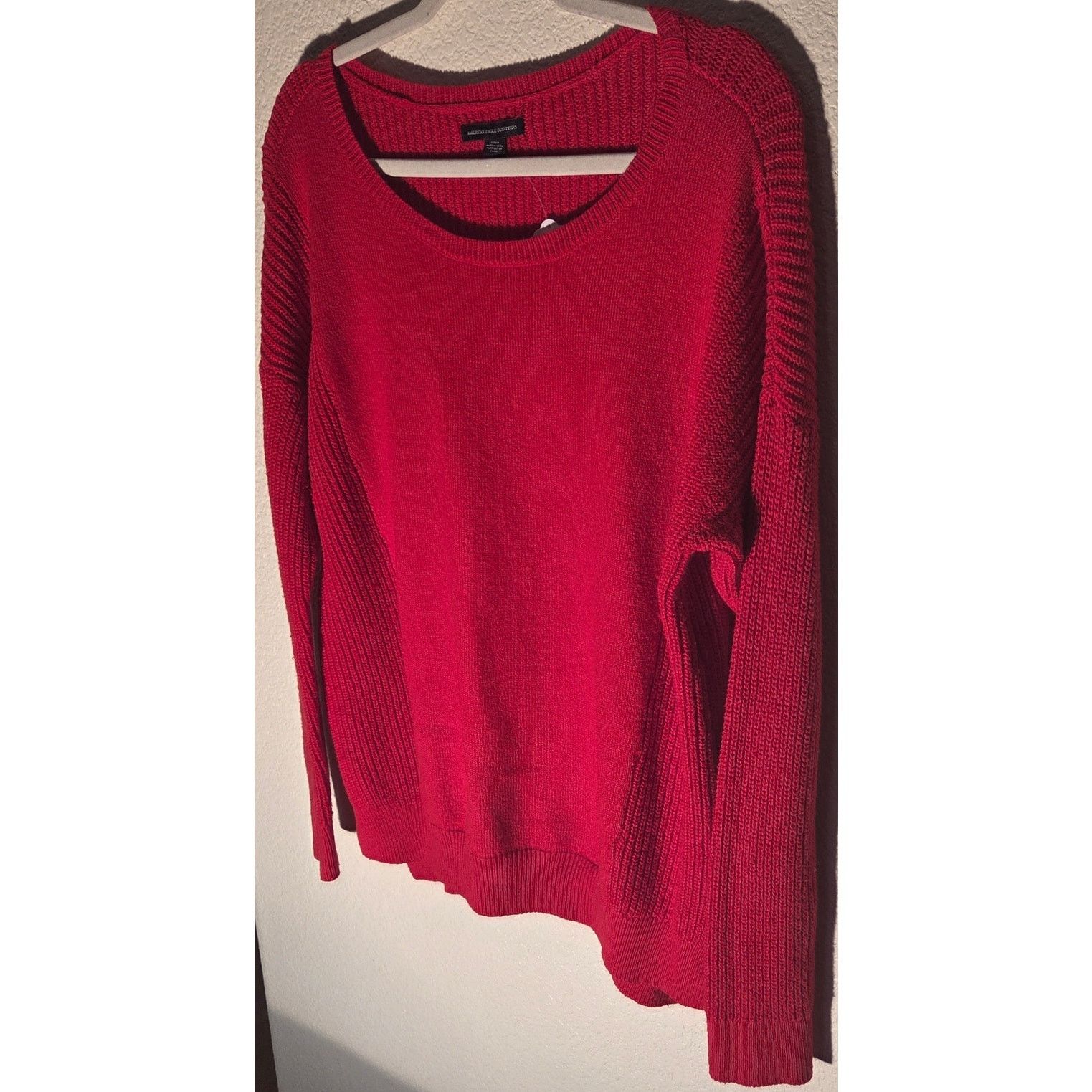 American Eagle Outfitters American Eagle Red Sweater - Women's Large Size L / US 10 / IT 46 - 5 Thumbnail
