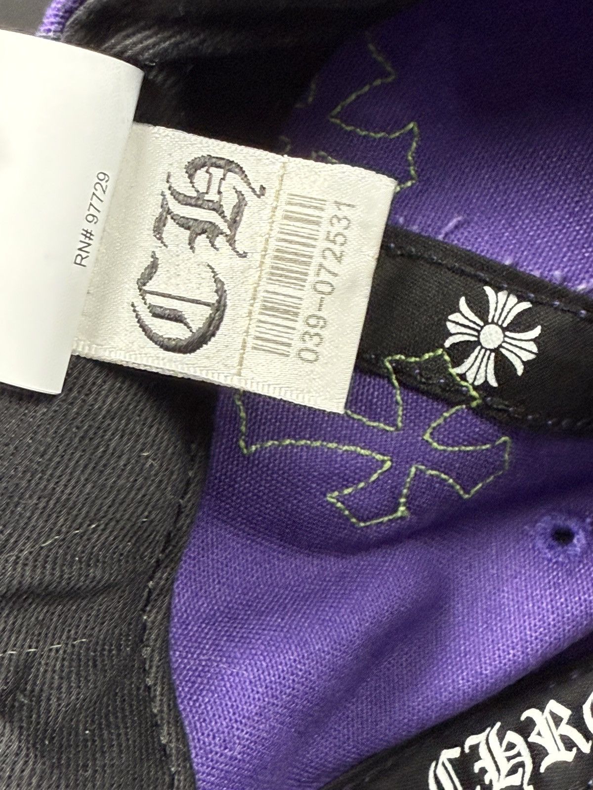 Chrome Hearts CH Crosses Hat Purple / Green Size ONE SIZE - 7 Thumbnail