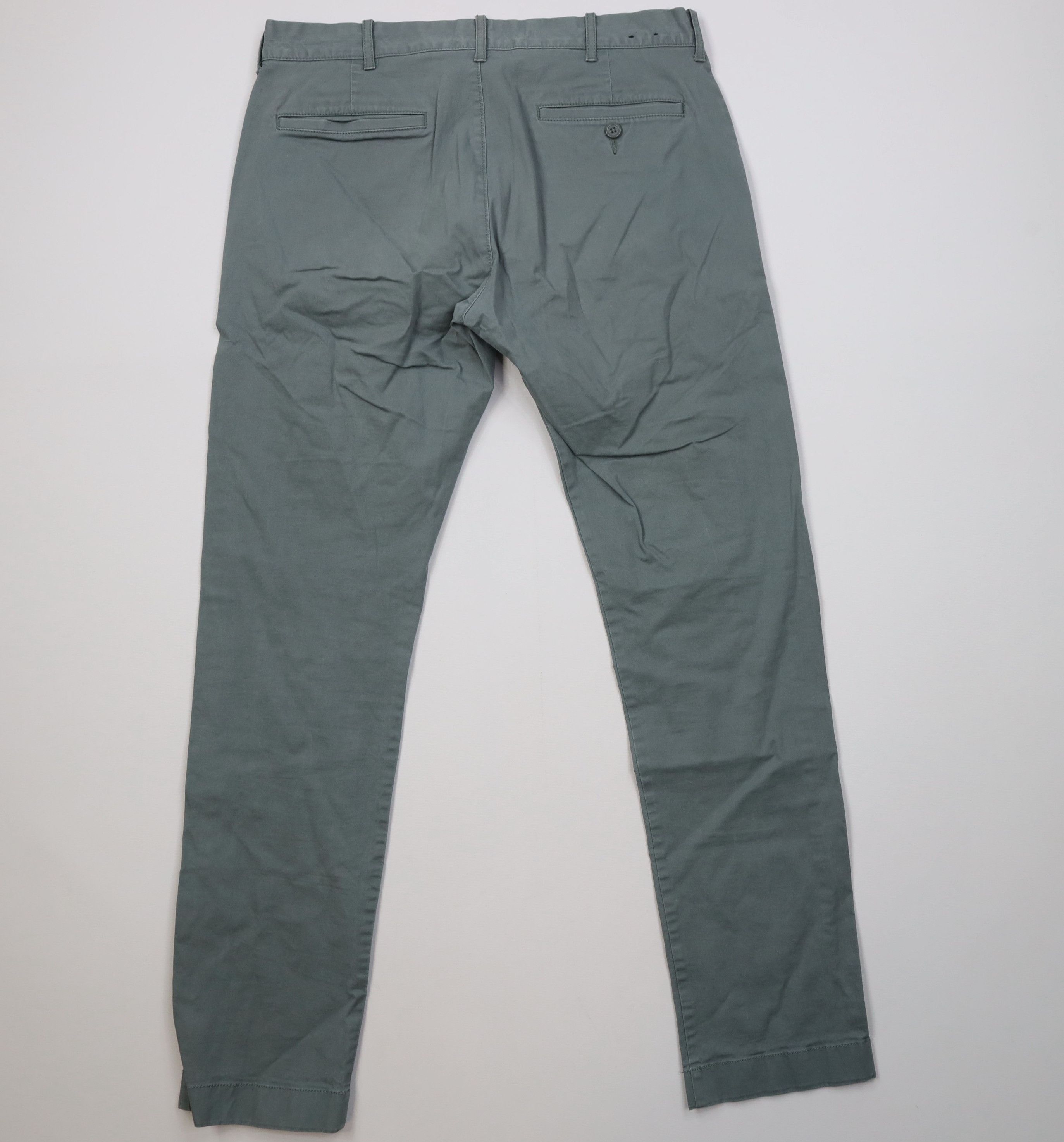 J.Crew Vintage Y2K J Crew Driggs Flex Skinny Leg Chino Pants Green Size US 32 / EU 48 - 8 Thumbnail