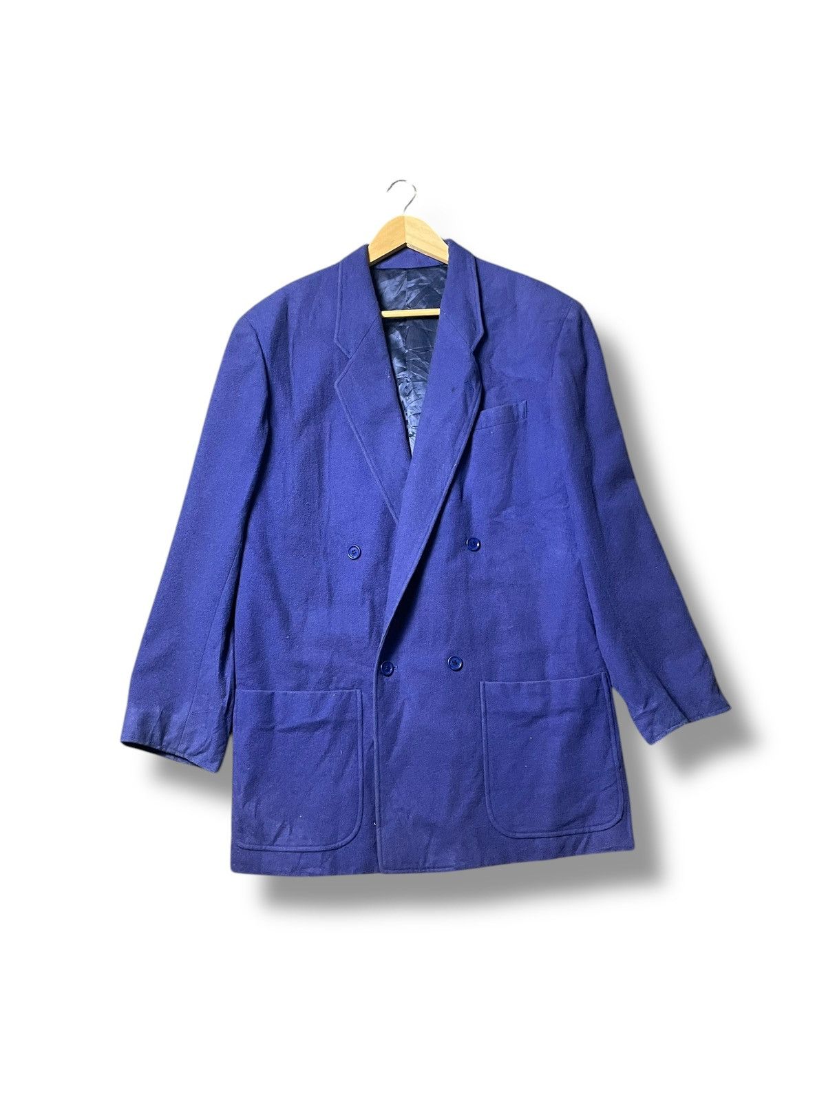 Designer × Kenzo × Vintage Kenzo Double Breasted Wool Blazer (44) Size US XS / EU 42 / 0 - 1 Thumbnail