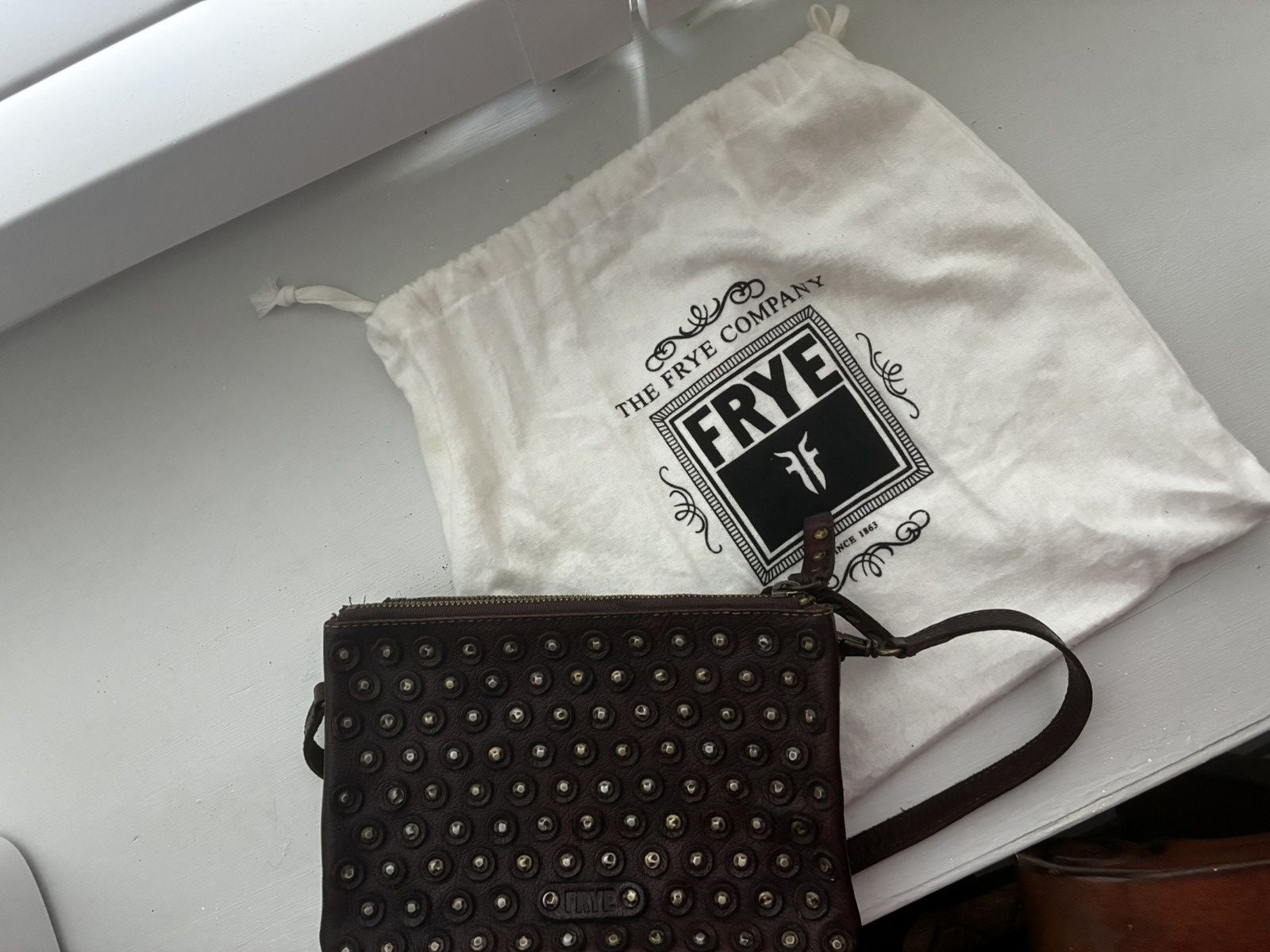 Frye Brown Frye studded crossbody bag Size ONE SIZE - 9 Thumbnail
