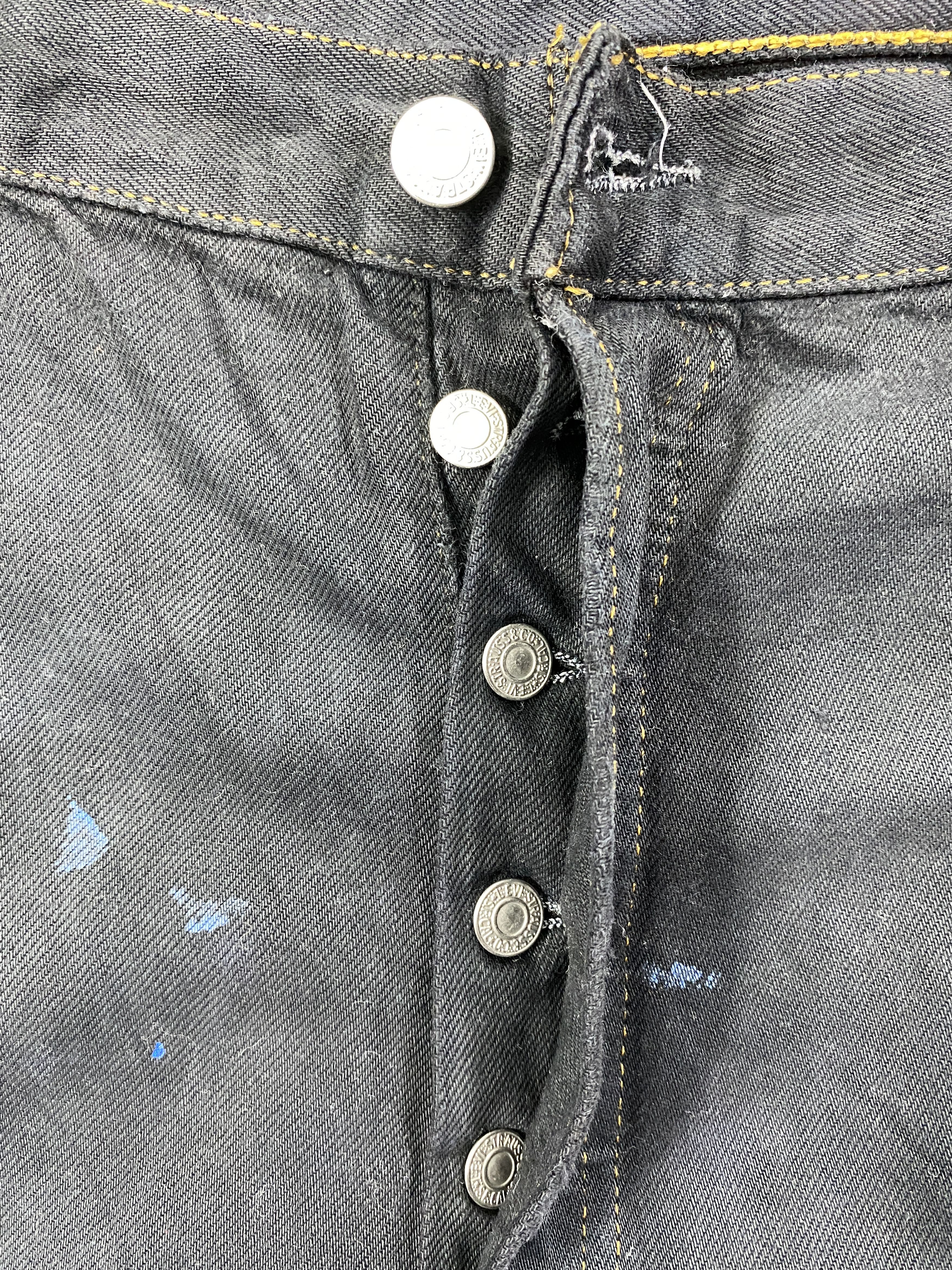 Levi's Black Vintage Levi's 501 Jeans 34x31.5 Denim -JN1649 Size US 34 / EU 50 - 6 Thumbnail
