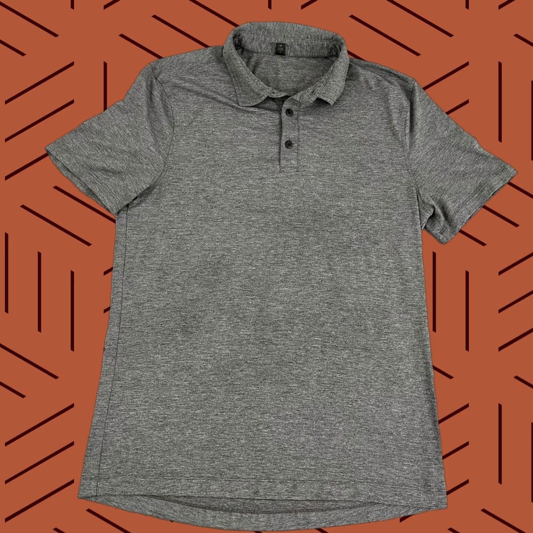 Lululemon LULULEMON Polo Shirt Mens Medium Gray Golf Casual Performance Sport Preppy S/S Shirt Size US M / EU 48-50 / 2 - 1 Thumbnail