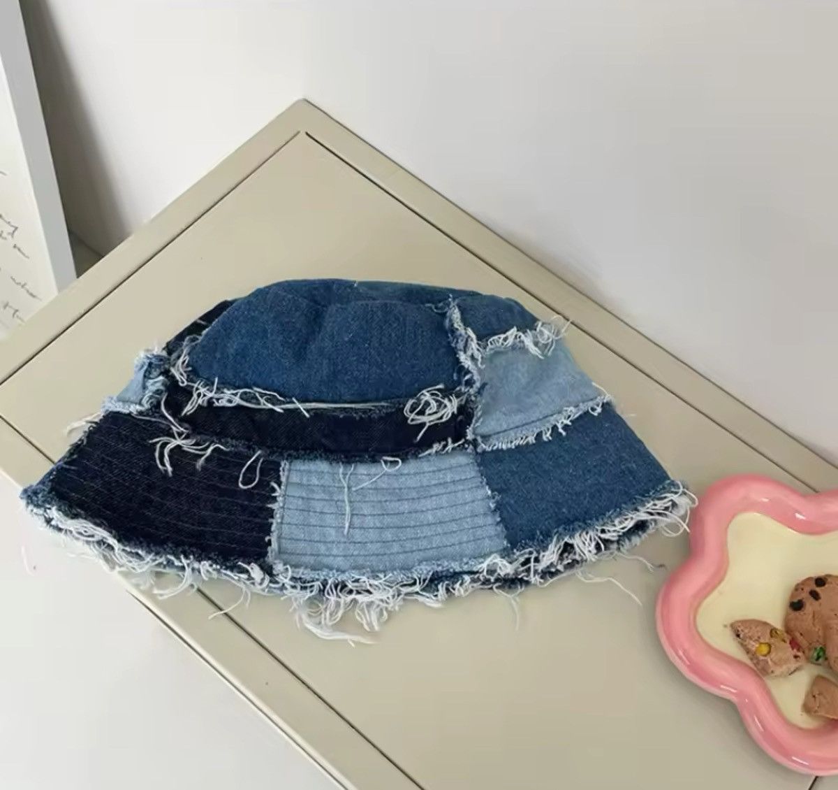 Other Bucket Hat Showing Small Face Retro Style Splicing Size ONE SIZE - 2 Thumbnail