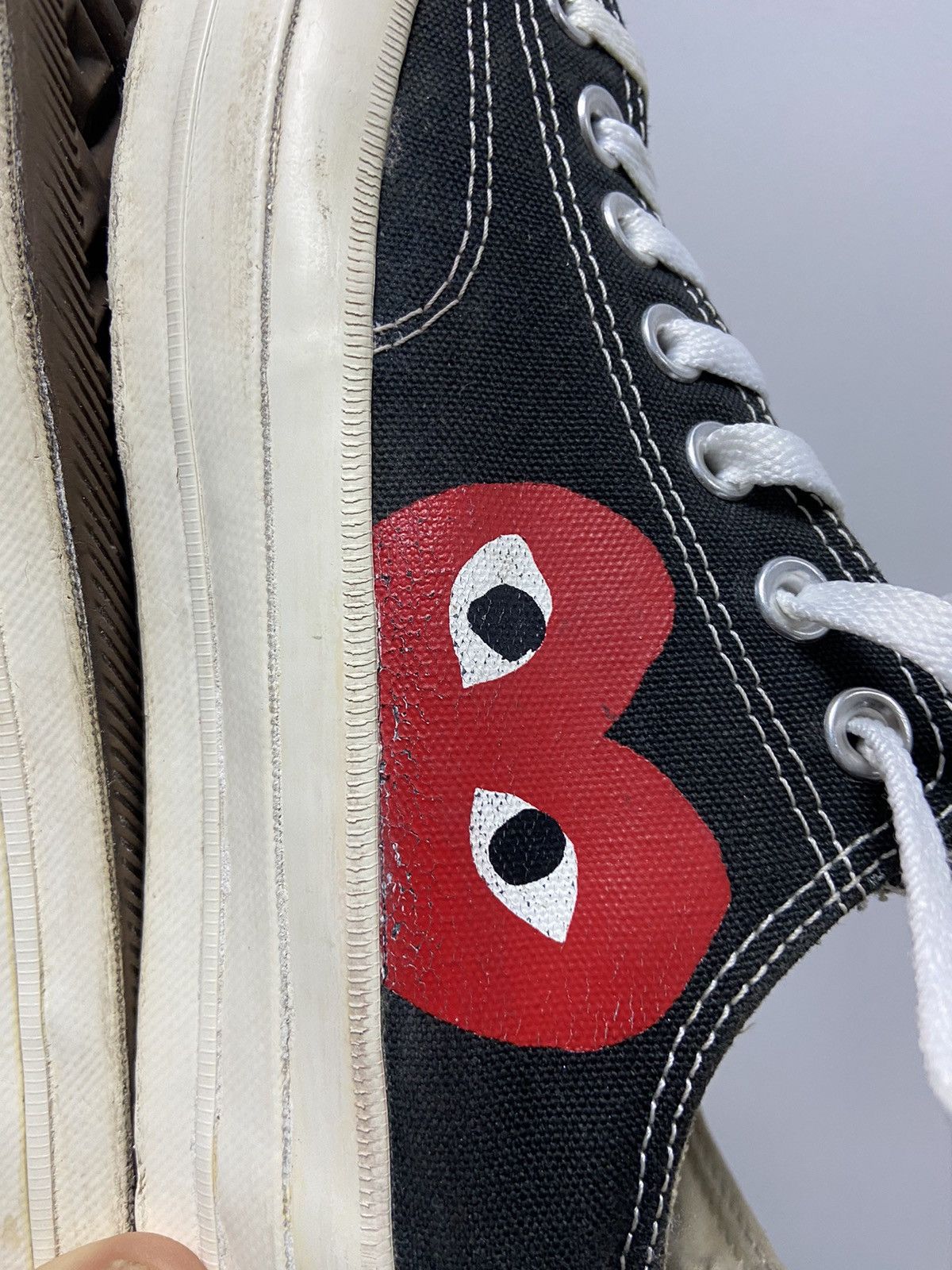 Comme des Garcons PLAY × Converse × Vintage Play Come Des Garcons x Converse Vintage Low Top Size US 9 / EU 42 - 15 Thumbnail