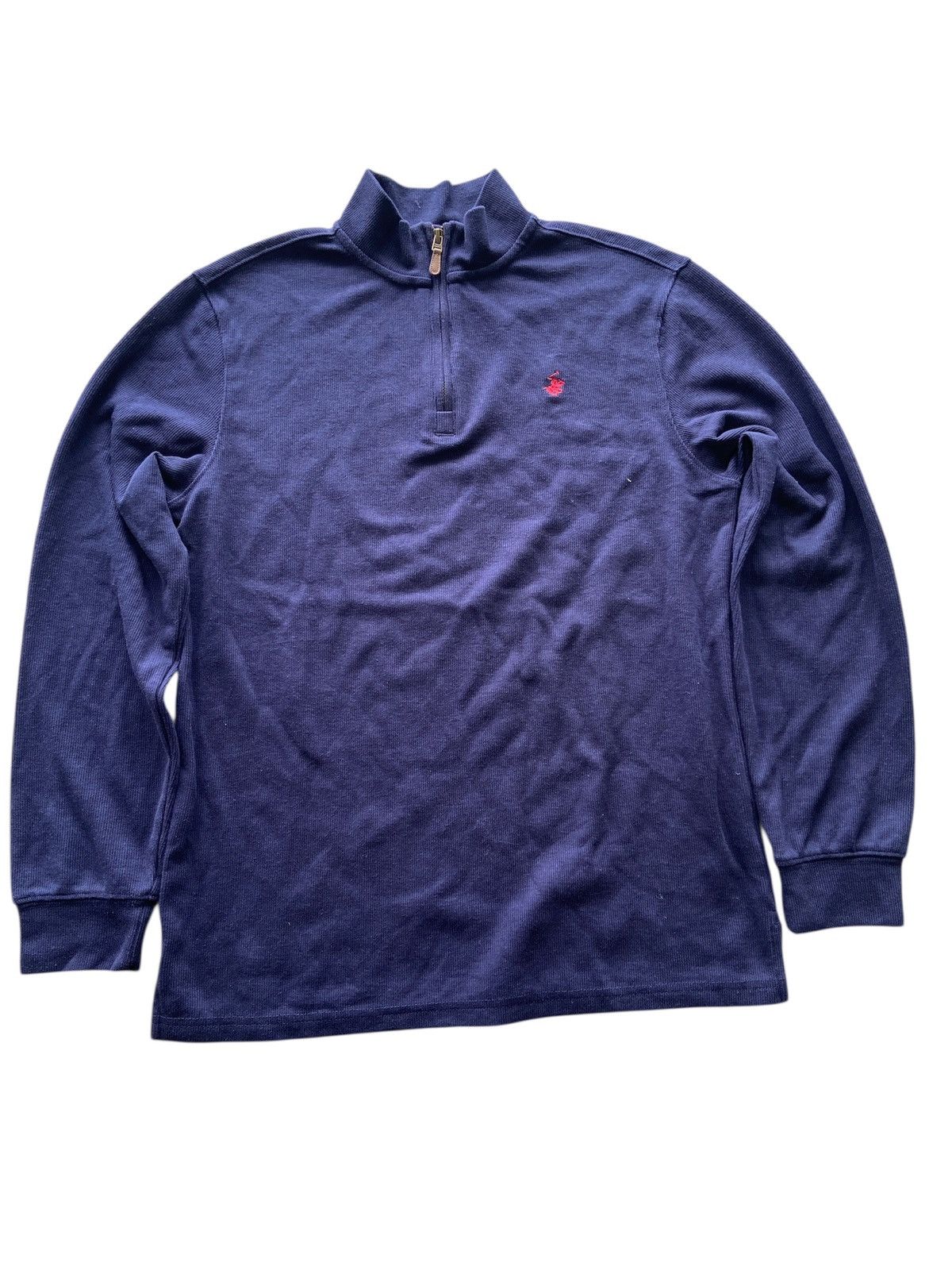 Polo Ralph Lauren Polo Ralph Lauren Half Zipper Navy Blue Size US L / EU 52-54 / 3 - 1 Thumbnail