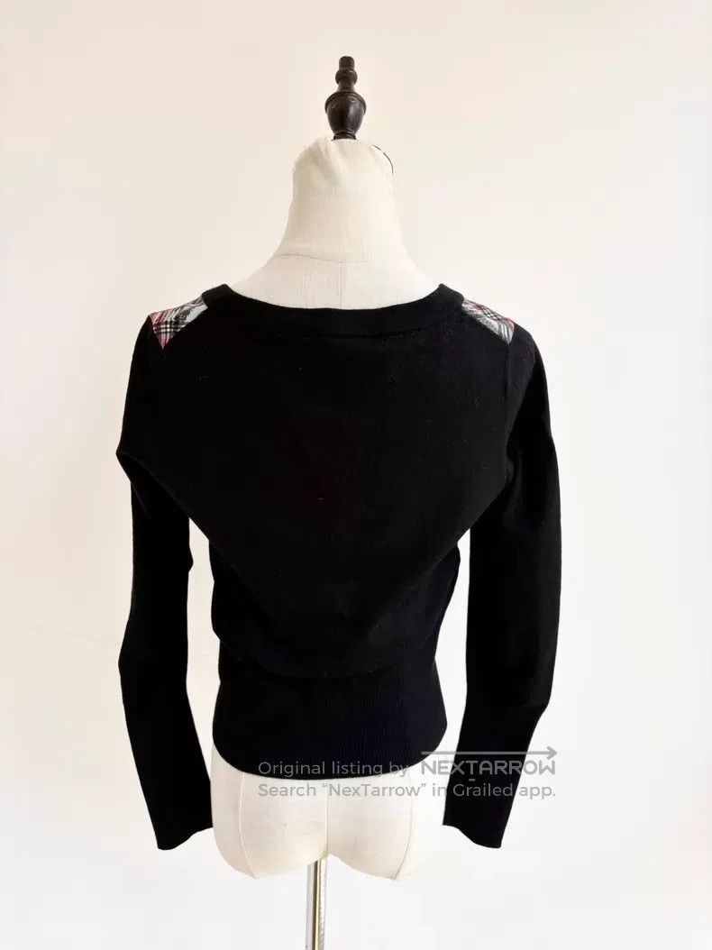 Vivienne Westwood Vivienne Westwood Gray and Red Plaid Graffiti Knit Open Ca Size M / US 6-8 / IT 42-44 - 5 Thumbnail