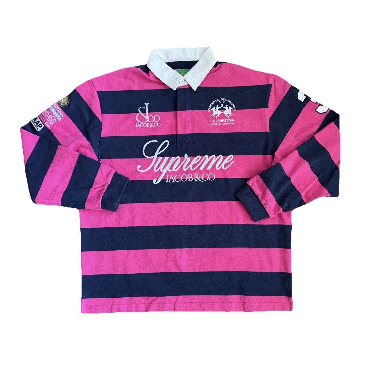 Jacob & Co. × Supreme Supreme/La Martina/Jacob & Co Striped Rugby