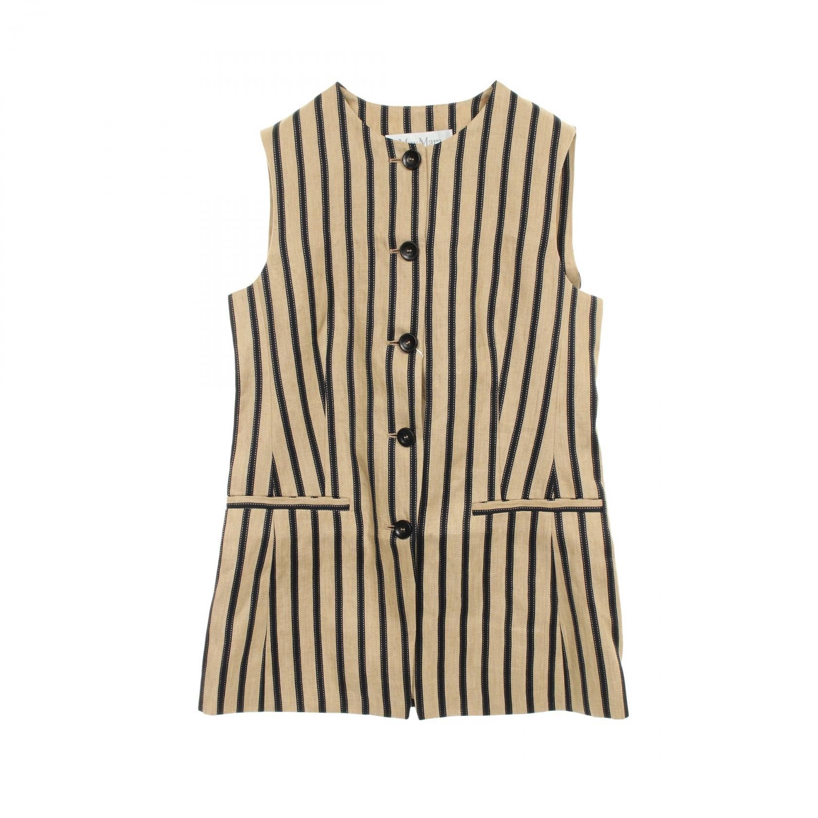 Max Mara MaxMara Max Mara RODEO Cotton Vest Cotton Tops 25112810126 Size ONE SIZE - 1 Thumbnail