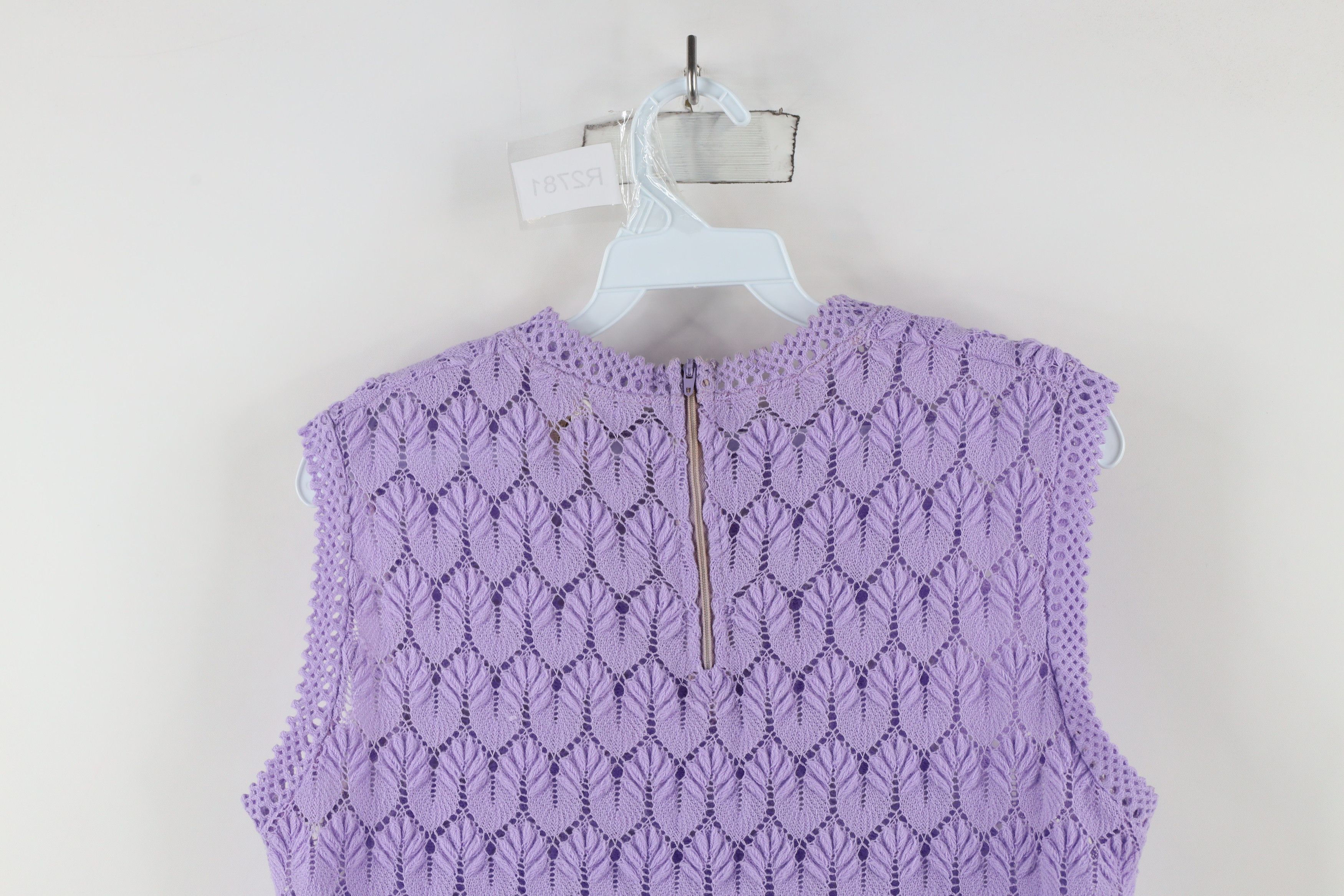 Vintage Vintage 70s Streetwear Crochet Knit Sleeveless Sweater Japan Size XS / US 0-2 / IT 36-38 - 14 Thumbnail