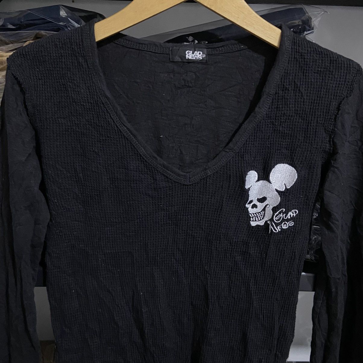 Hysteric Glamour 2000s Glad News Japanese Hysteric Skull Tee Size US XS / EU 42 / 0 - 4 Thumbnail