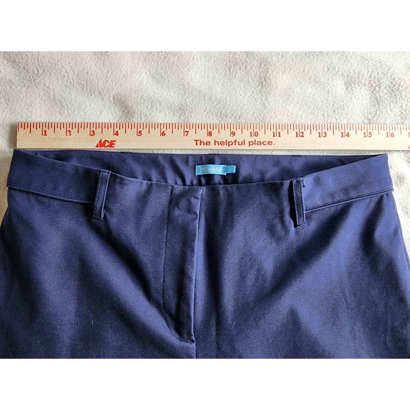 J.McLaughlin J. McLaughlin Navy Blue Cotton Modal Pants Size 8 Stretch Size 32" / US 10 / IT 46 - 6 Thumbnail