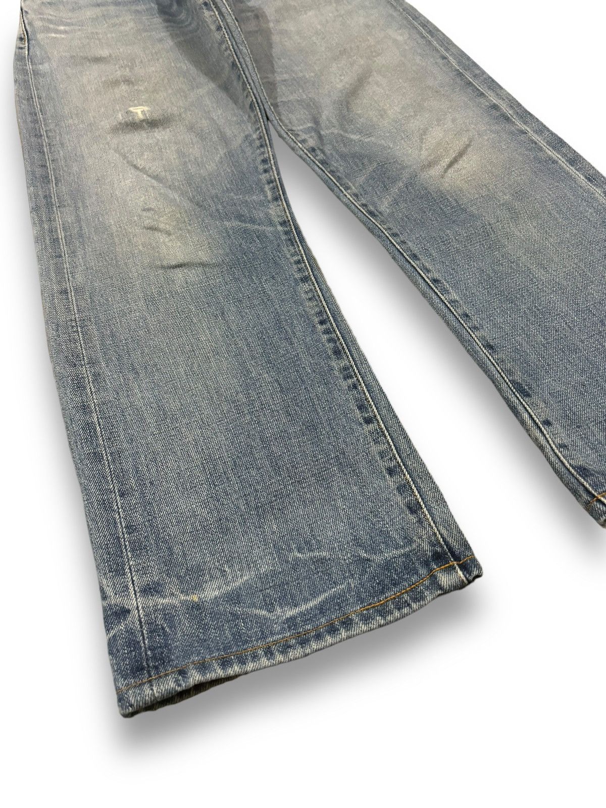 Japanese Brand Vintage Men Without A Country Selvedge Ripped Grunge Jeans Size US 29 - 10 Thumbnail