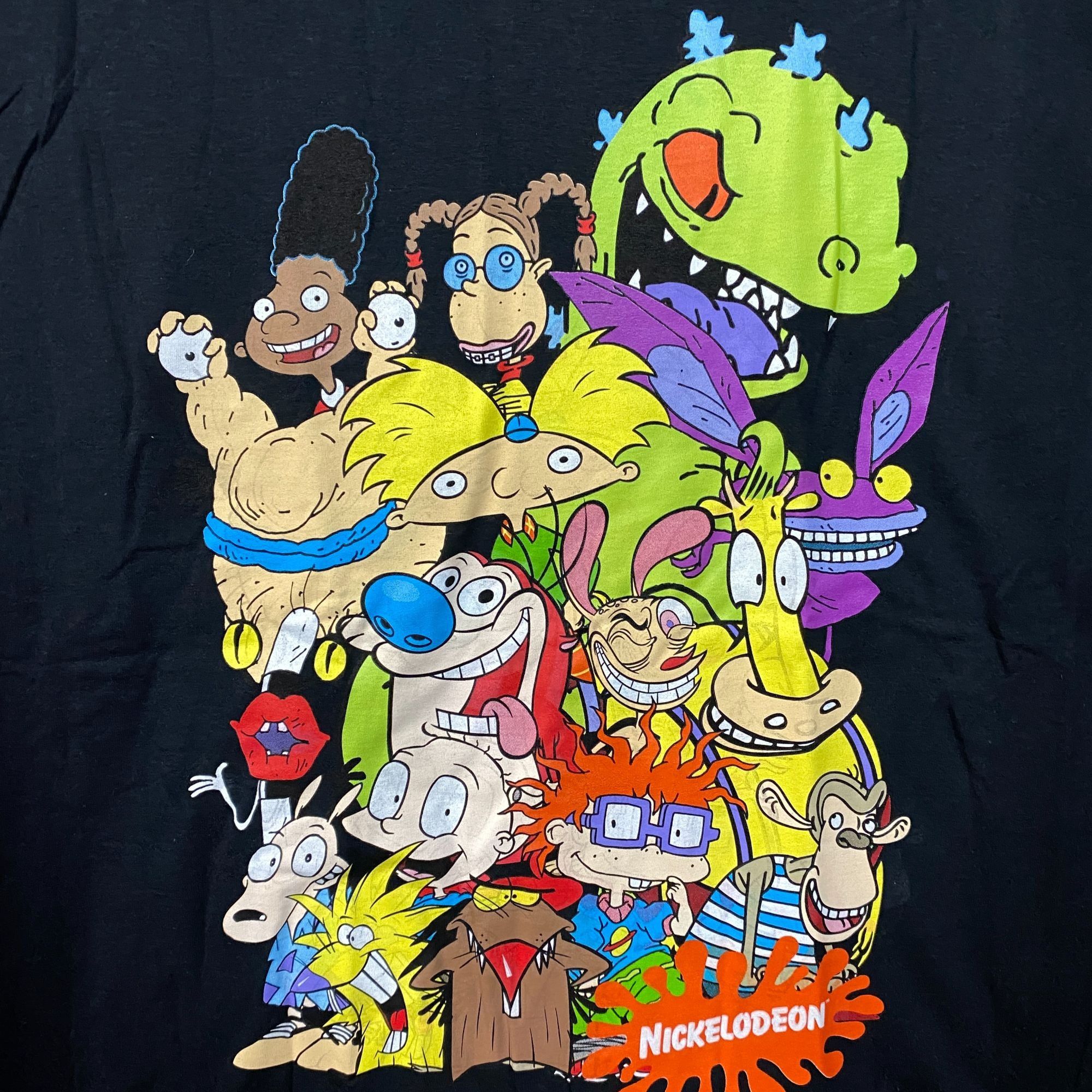 Nickelodeon Nickelodeon Cartoon Characters Group Shot Graphic Black Tee Size US L / EU 52-54 / 3 - 2 Thumbnail