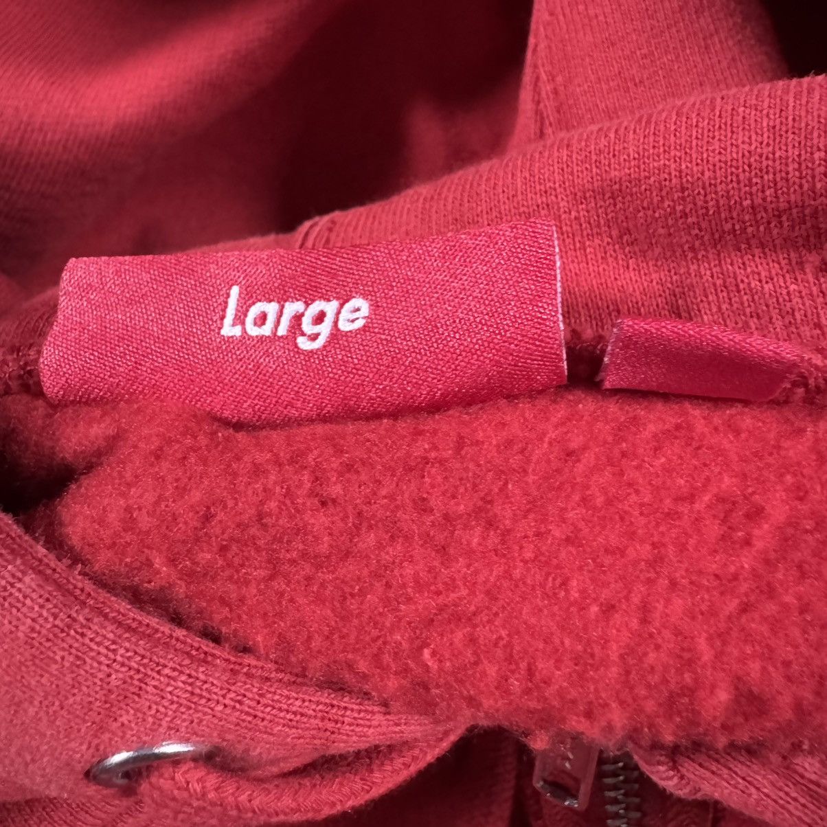 Supreme Supreme Leather Appliqué Zip Up Hooded Sweatshirt Size US L / EU 52-54 / 3 - 6 Thumbnail