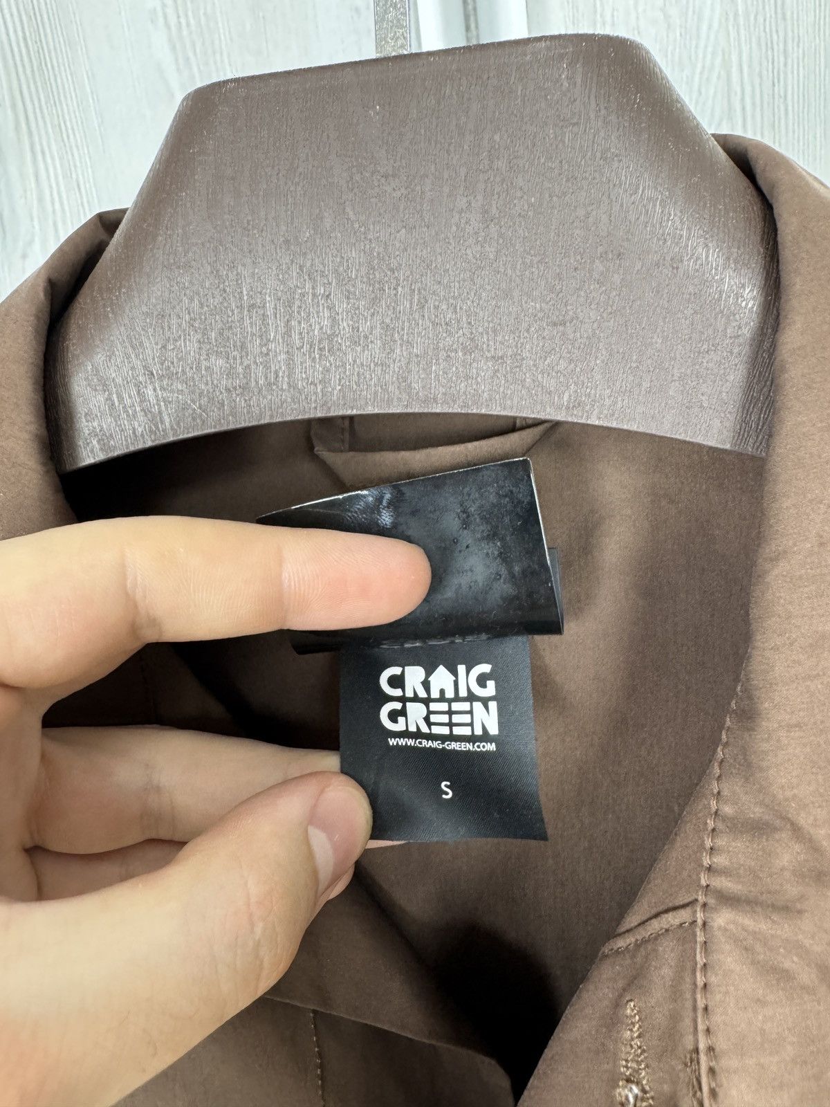 Craig Green Craig Green SS17 Asymmetrical Work Jacket Brown Size US S / EU 44-46 / 1 - 8 Thumbnail