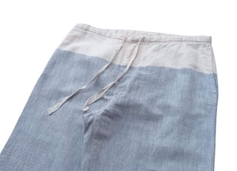 45rpm × Japanese Brand × Kapital Vintage 45rpm Two Tones Linen Cotton Loose Pants Size US 30 / EU 46 - 2 Thumbnail