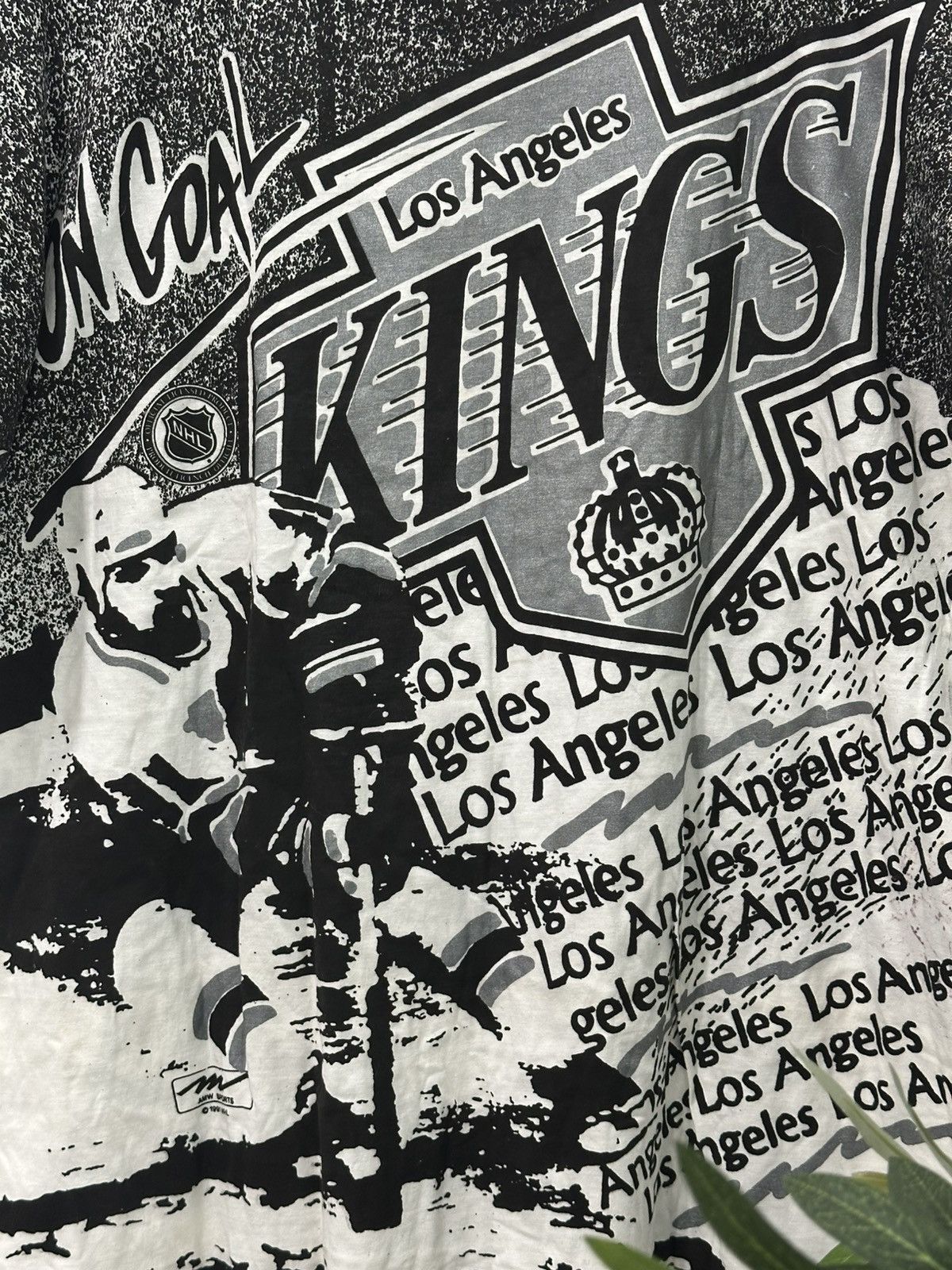 NHL Deadstock Vintage 90s LA Kings AOP Magic Johnson T’s AMW XXL Size US XXL / EU 58 / 5 - 5 Thumbnail