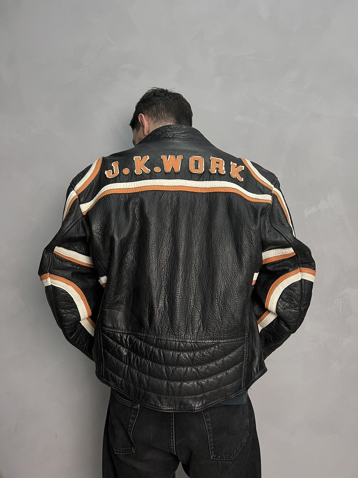 Vintage Vintage MOTO RACING F1 Leather HYPE Jacket Size US XL / EU 56 / 4 - 10 Thumbnail