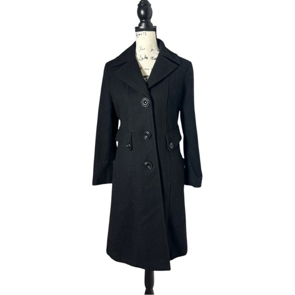 Guess Guess SZ M long wool peacoat - vintage Size M / US 6-8 / IT 42-44 - 1 Thumbnail