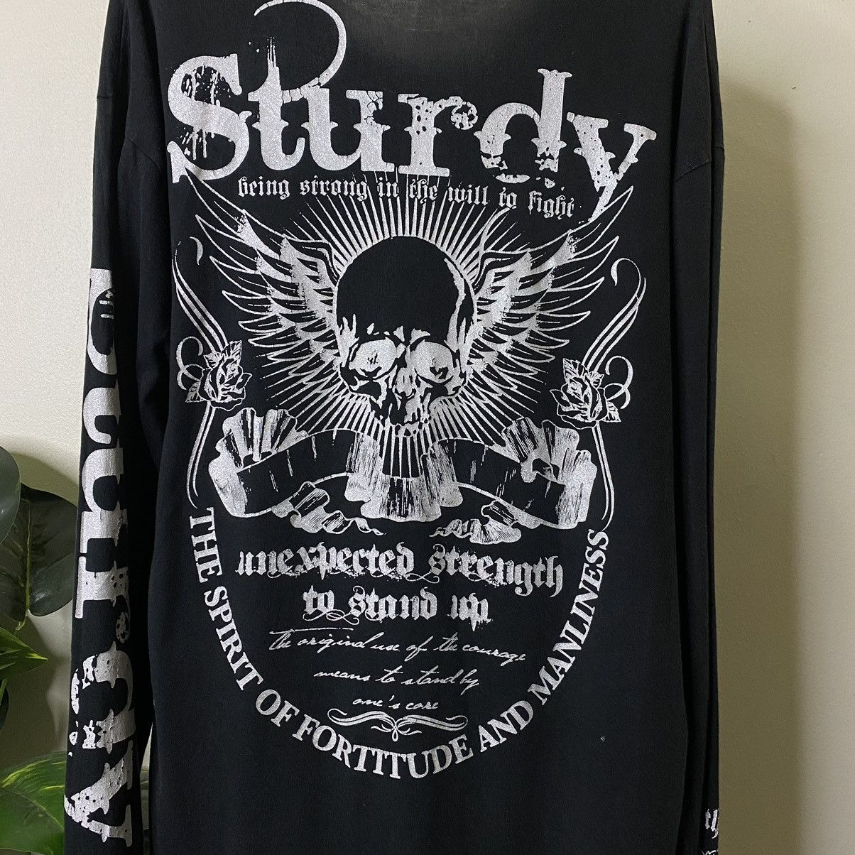 Affliction × Japanese Brand Sturdy Skulls Ifsixwasnine Affliction Cyber Gothic Punk L/S Size US XL / EU 56 / 4 - 2 Thumbnail