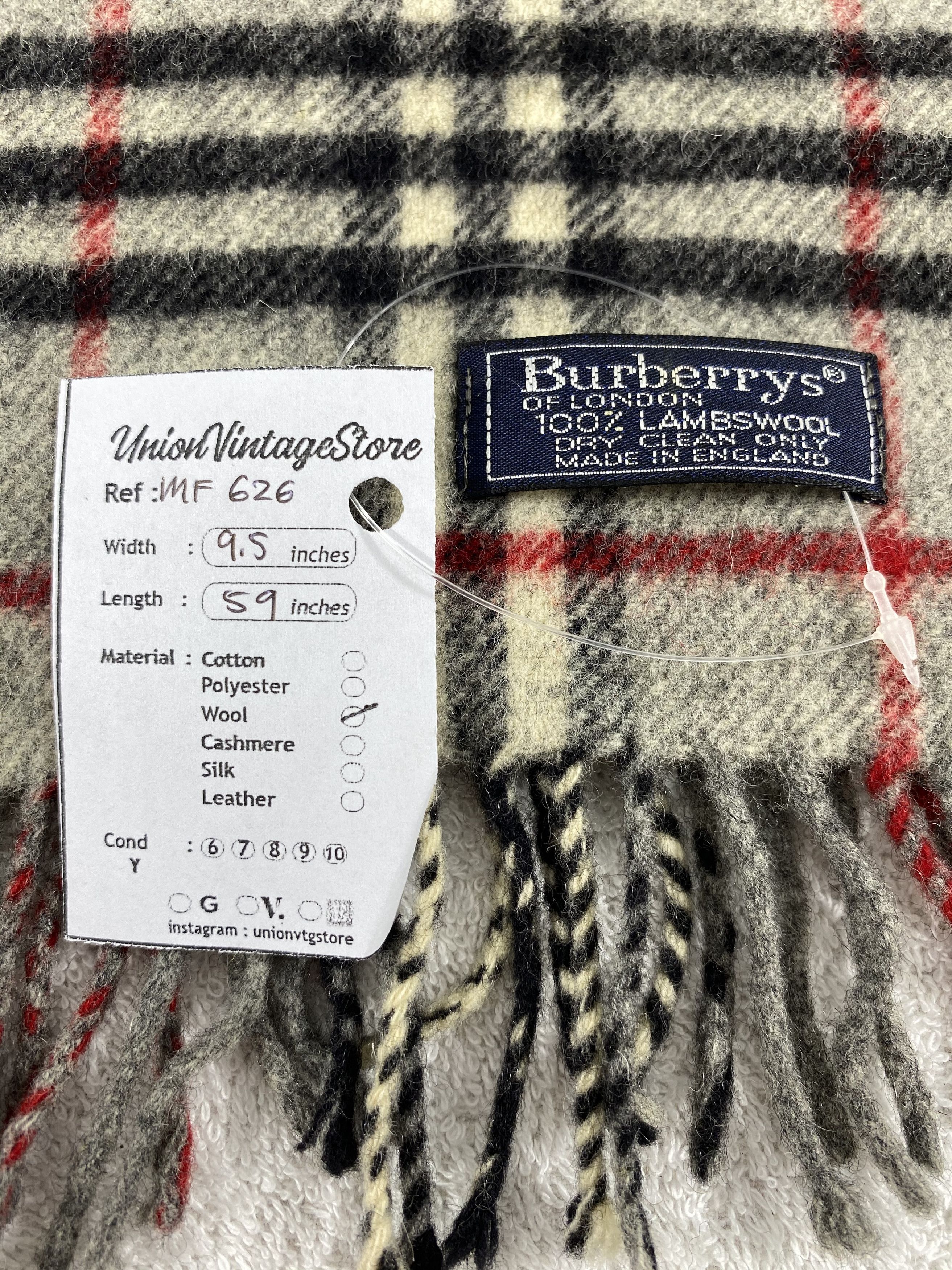 Burberry Vintage Burberry Scarf/Muffler/Neckwear MF626 Size ONE SIZE - 4 Thumbnail