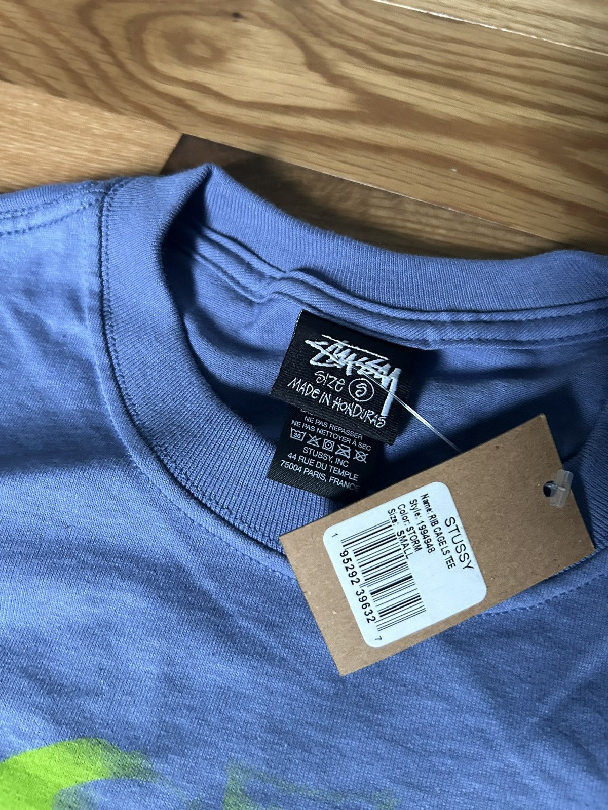 Stussy Stussy Rib Cage 3M Longsleeve Tee Storm Blue | Grailed