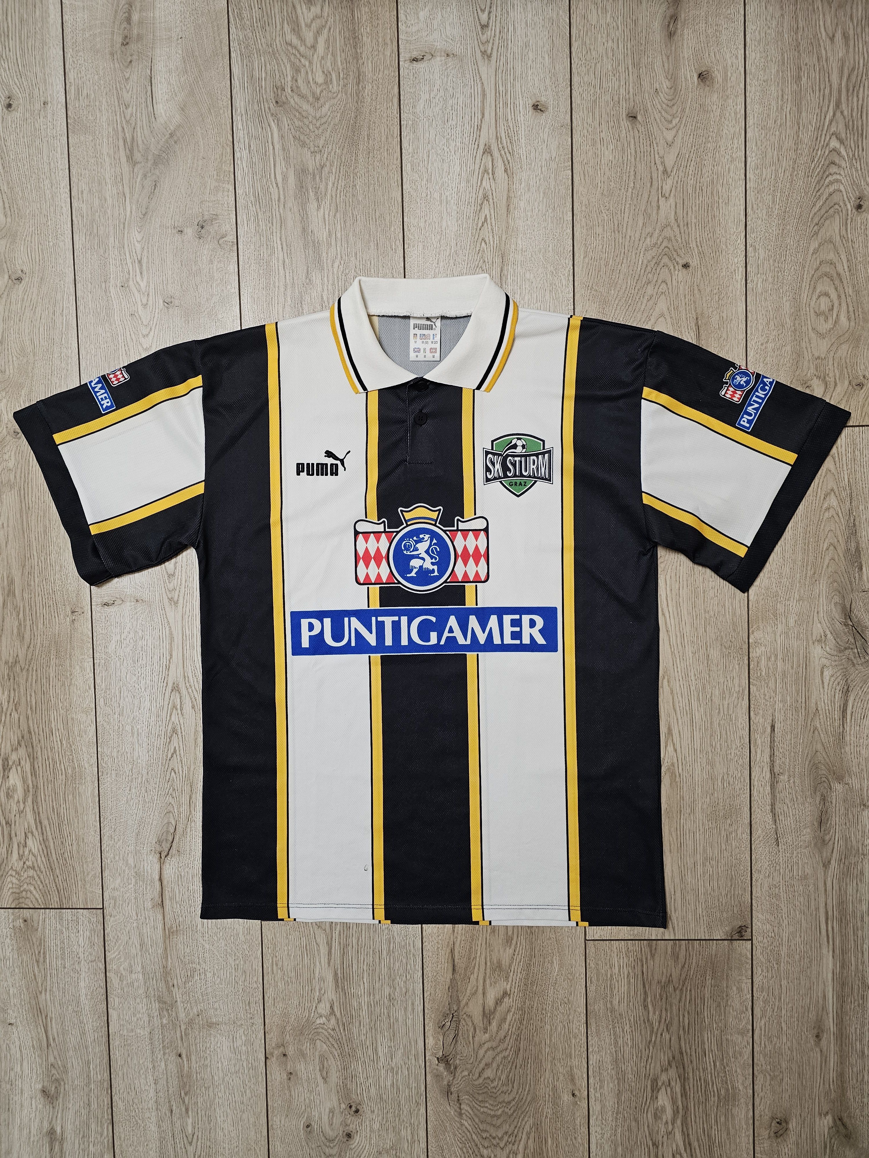 All Sport × Puma × Vintage SK STURM GRAZ 1996 1998 HOME FOOTBALL SHIRT SOCCER JERSEY Size US M / EU 48-50 / 2 - 1 Thumbnail