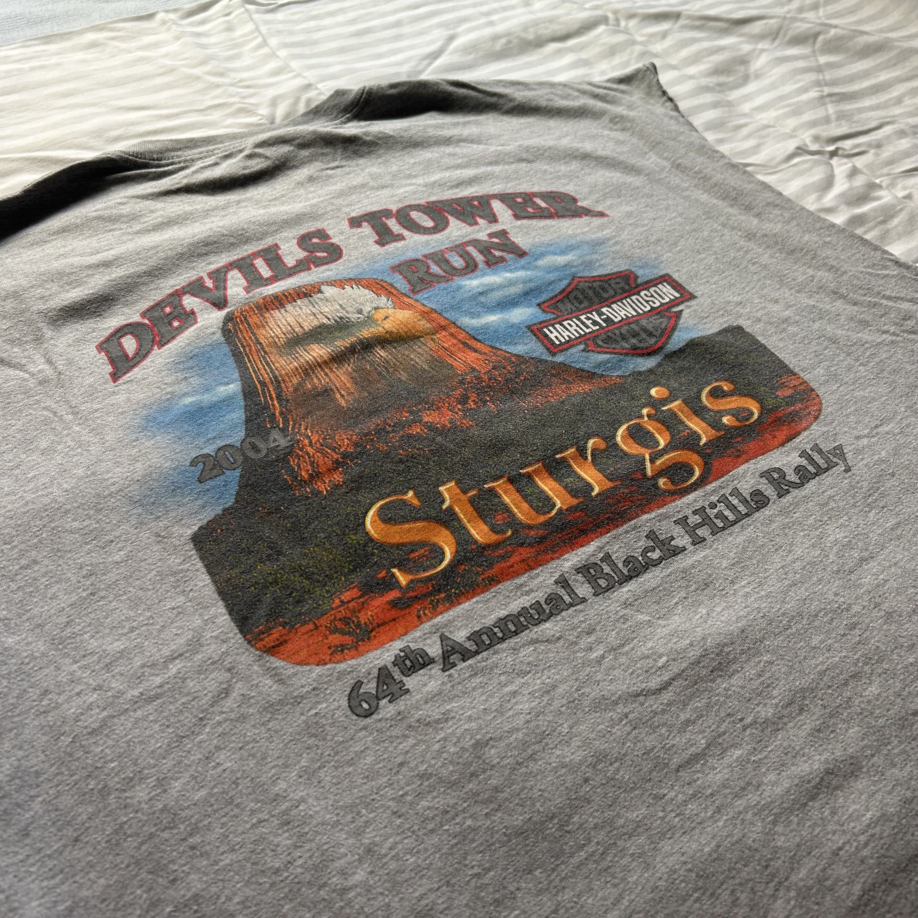 Harley Davidson Vintage Y2K Harley Davidson Sturgis Cutoff (XL) Size US XL / EU 56 / 4 - 5 Thumbnail