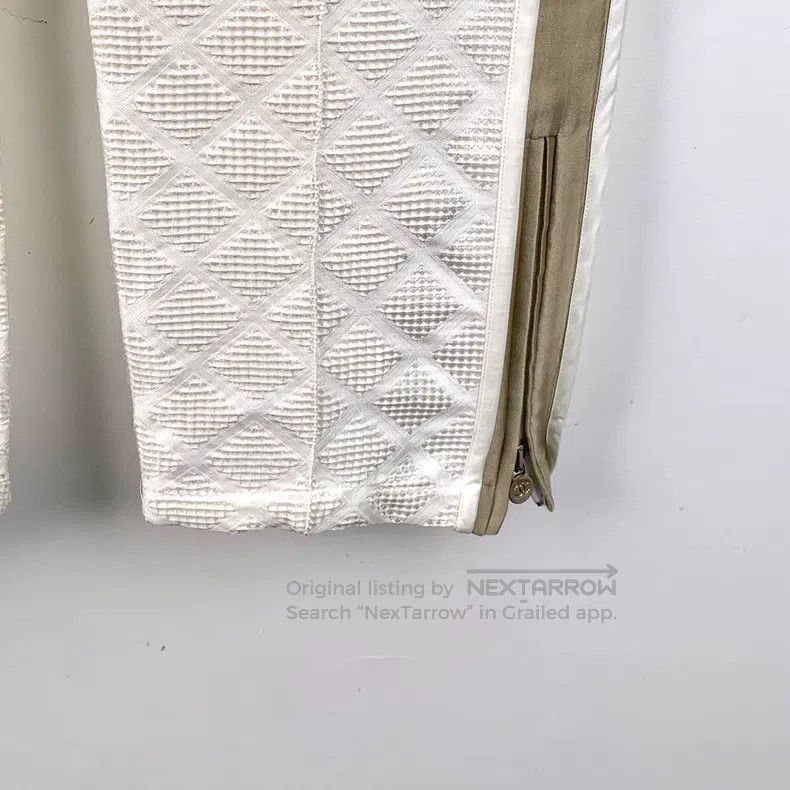 Chanel Chanel White diamond-shaped plaid zipper design casual spo Size 25" / US 0 / IT 36 - 4 Thumbnail