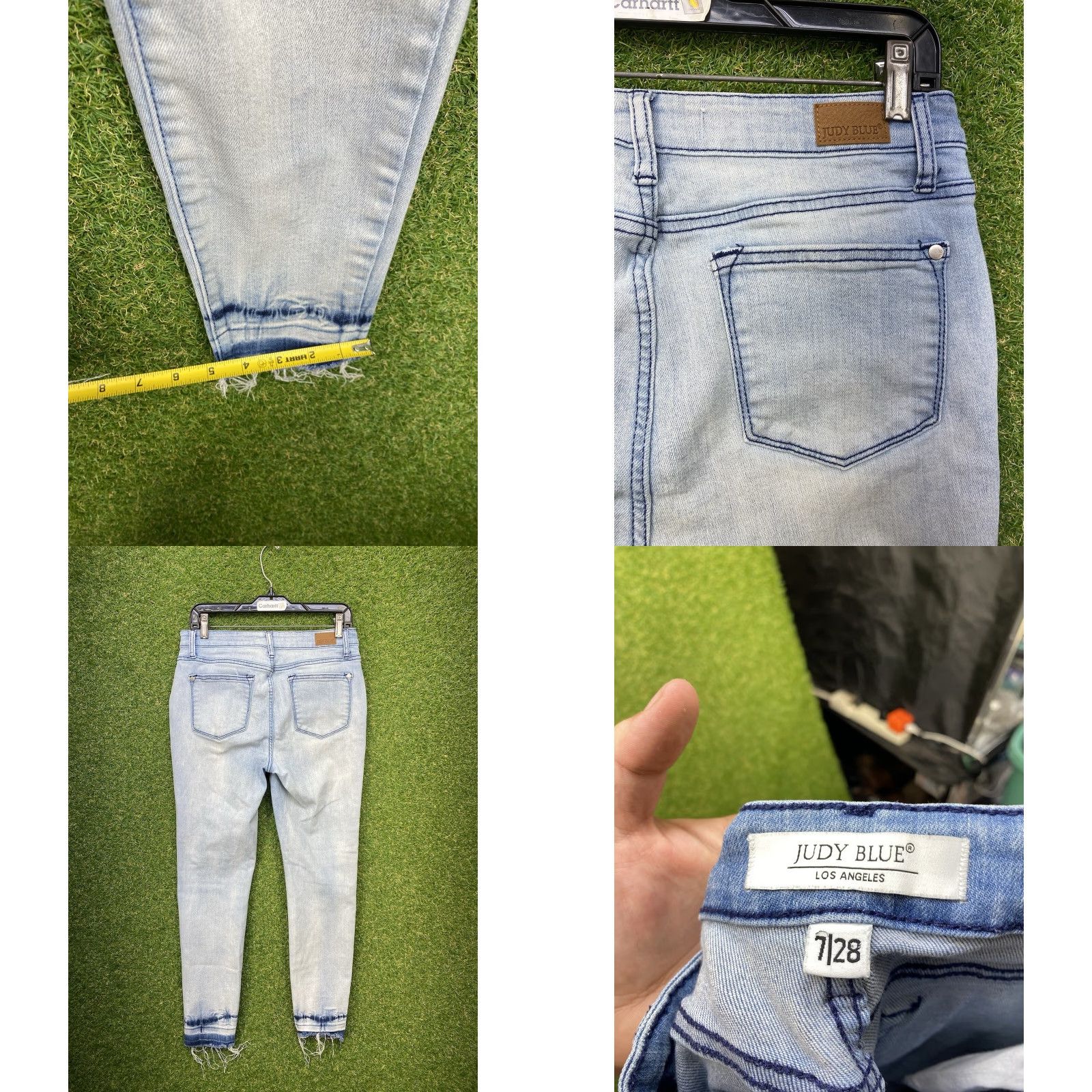 Vintage Judy Blue Colby Jeans Womens 28 Mid Rise Skinny Stretch Blue 5-Pocket Y2K Size 28" / US 6 / IT 42 - 8 Thumbnail