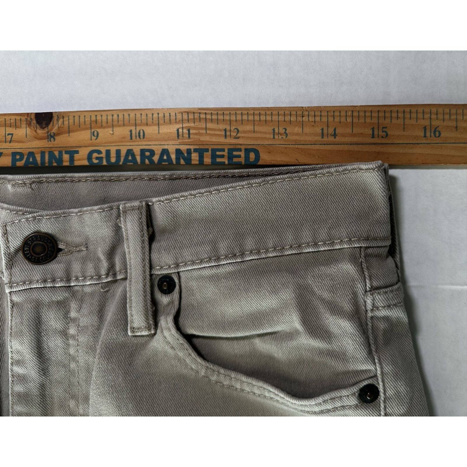 Levi's Levis 513 Denim Cutoffs Shorts Tan Sz29 Streetwear Outdoor Size US 29 - 8 Thumbnail