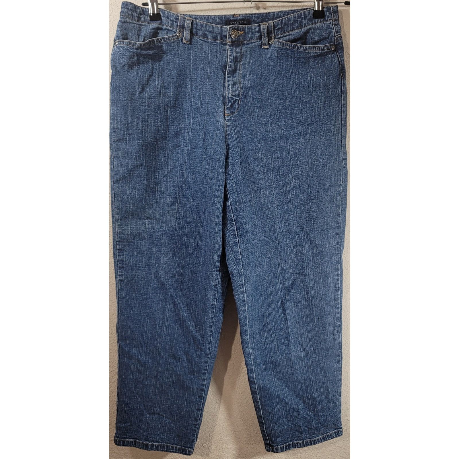 Other Crazy Horse Dark Blue Denim Jeans 14 Short Lightweight Size 36" / US 14 / IT 50 - 1 Thumbnail