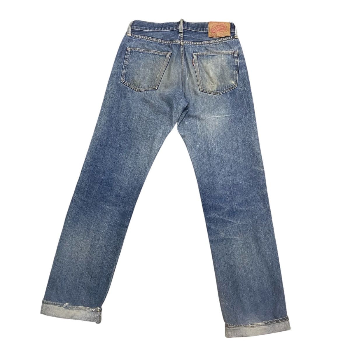 Denime ‼️LAST DROP‼️Denime Lot178 Selvedge Faded Distressed Denim Size US 31 - 2 Thumbnail