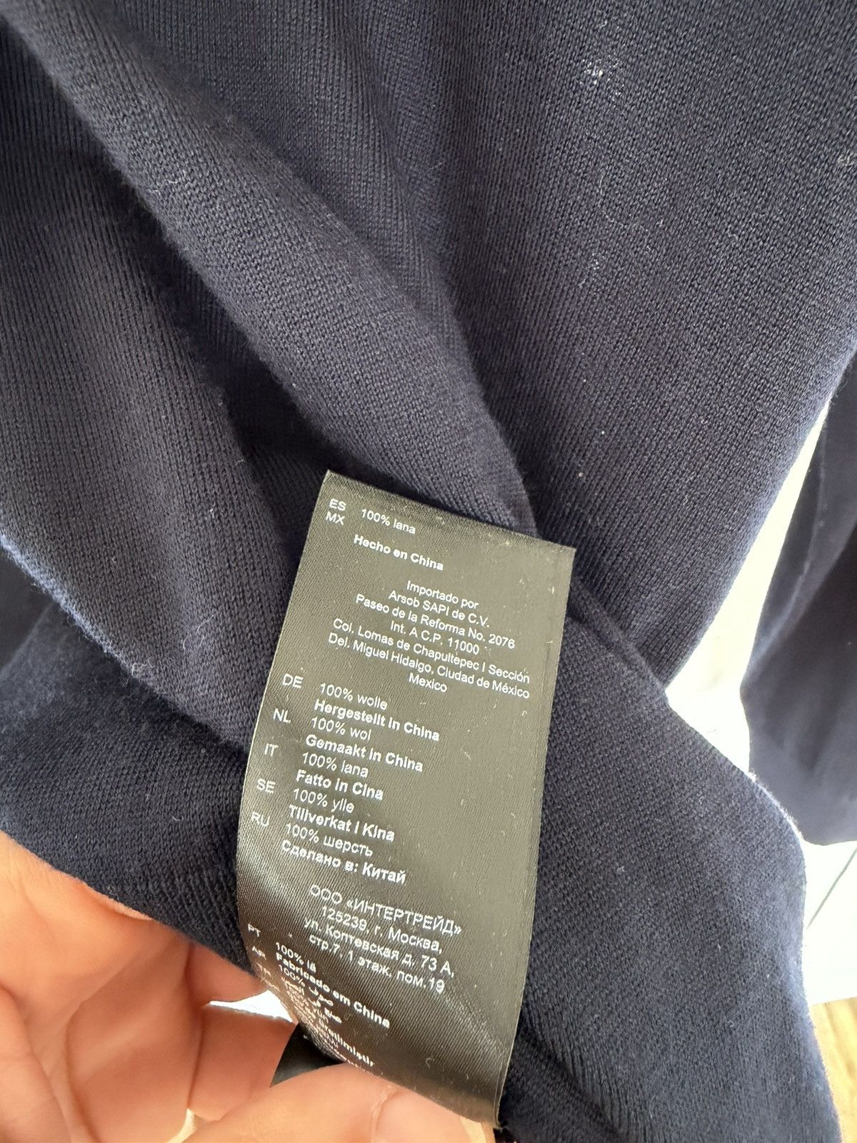 Sandro Sandro Dark Navy Lightweight Wool Sweater Size US M / EU 48-50 / 2 - 5 Thumbnail