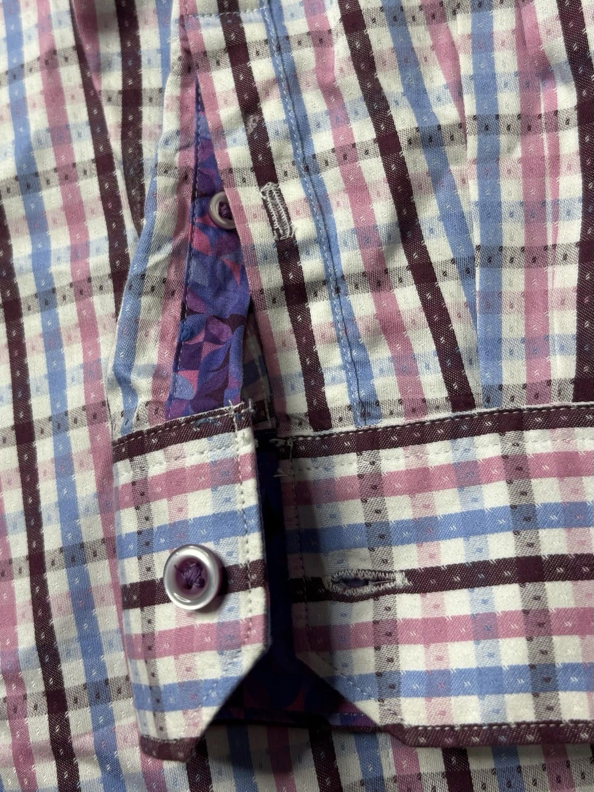 Robert Graham Robert Graham Shirt Men's Medium Classic Fit Flip Cuff Size US M / EU 48-50 / 2 - 10 Thumbnail
