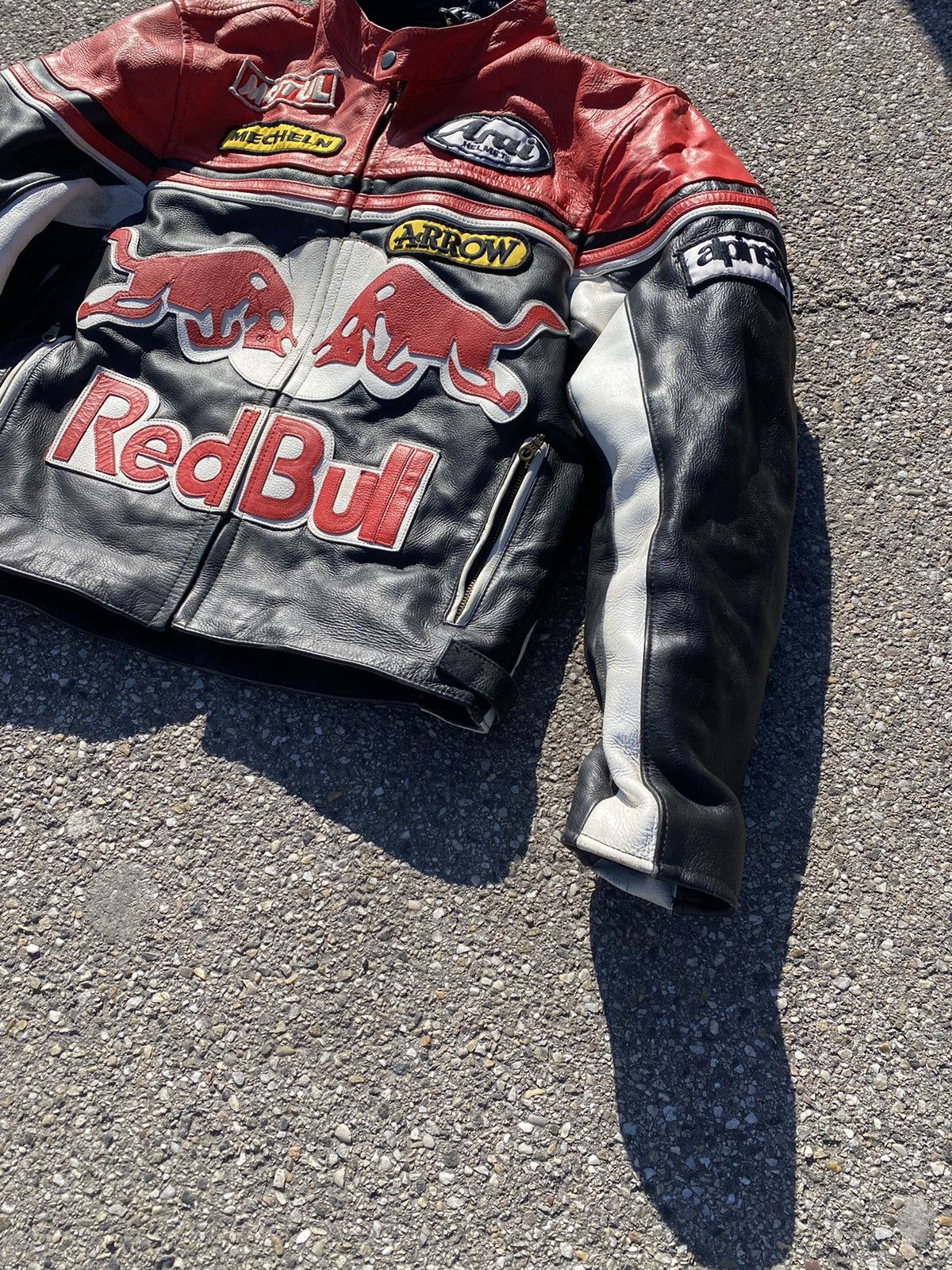 Red Bull × Vintage Vintage Red Bill Racing Leather Jacket Size US M / EU 48-50 / 2 - 7 Thumbnail