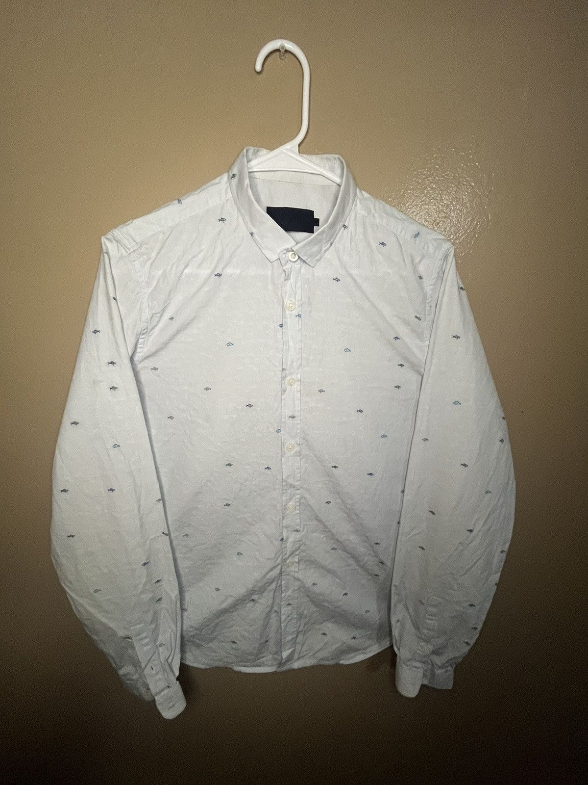 Other Blue button up shirt with blue fish print Size US M / EU 48-50 / 2 - 3 Thumbnail