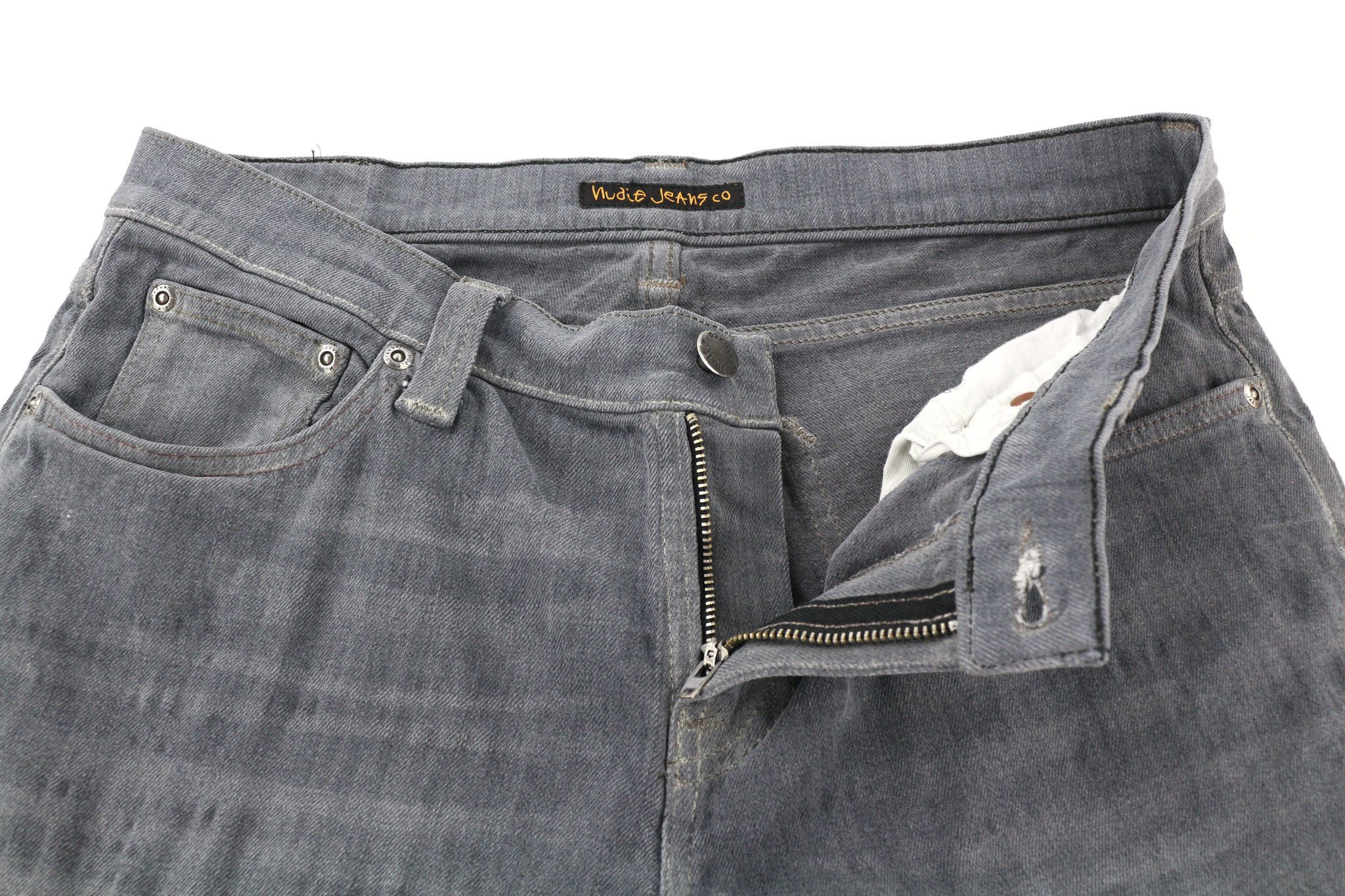 Nudie Jeans TIGHT LONG JOHN W31/L34 Organic Charcoal Jeans 80711 Size US 31 - 4 Thumbnail